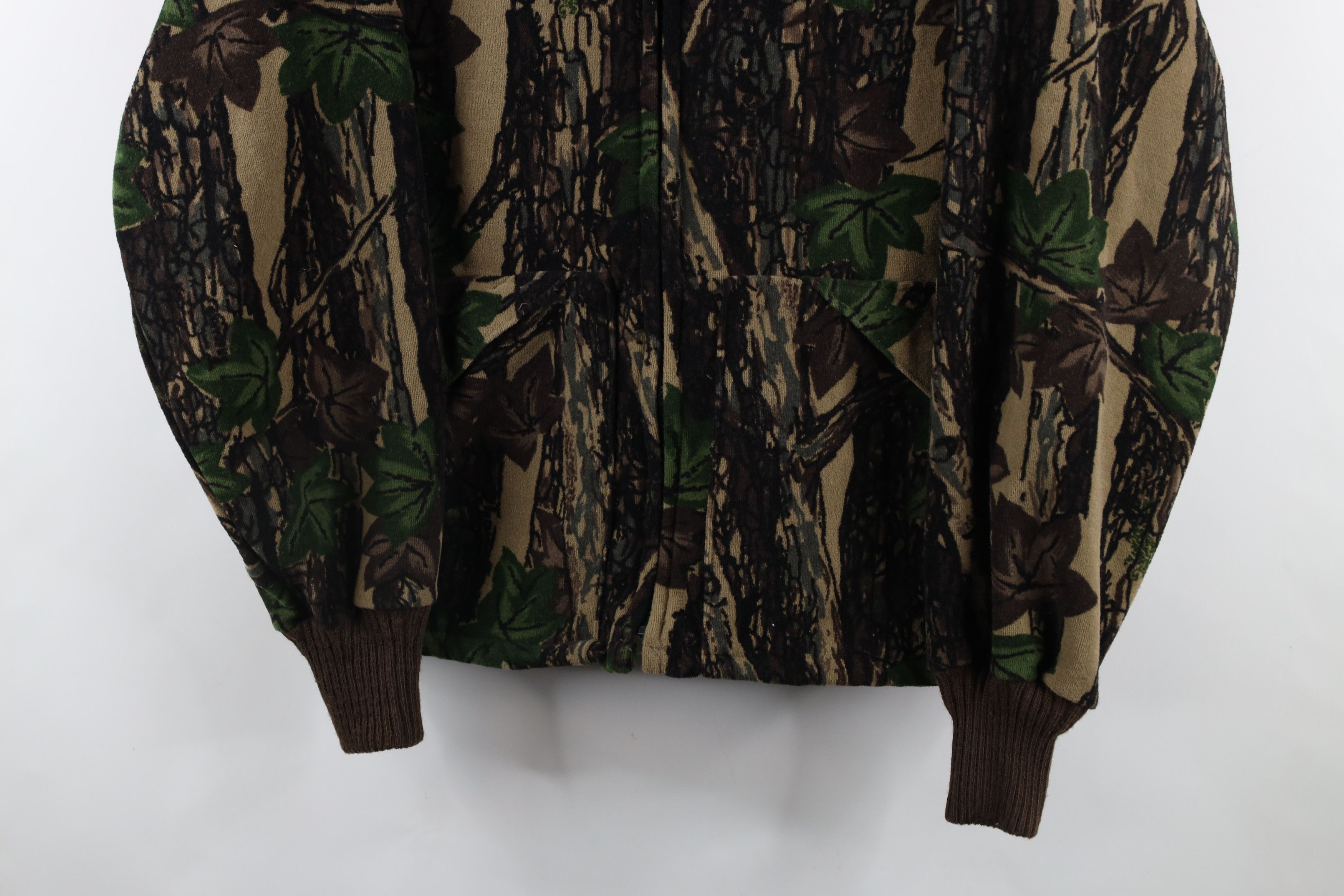 Vintage × Walls Vintage 90s Walls Camouflage Soft Cloth Bomber Jacket USA Size US L / EU 52-54 / 3 - 3 Thumbnail