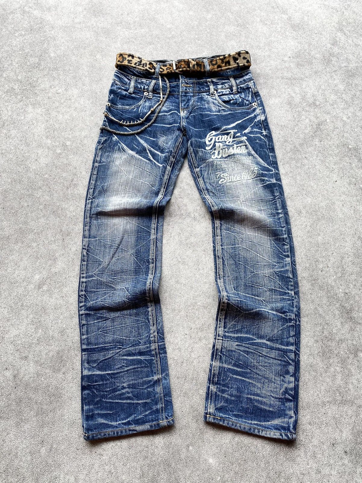 Japanese Brand 🔥NEED GONE🔥 Double Waist by Doube Focus Mudwash Style jean Size US 31 - 1 Thumbnail