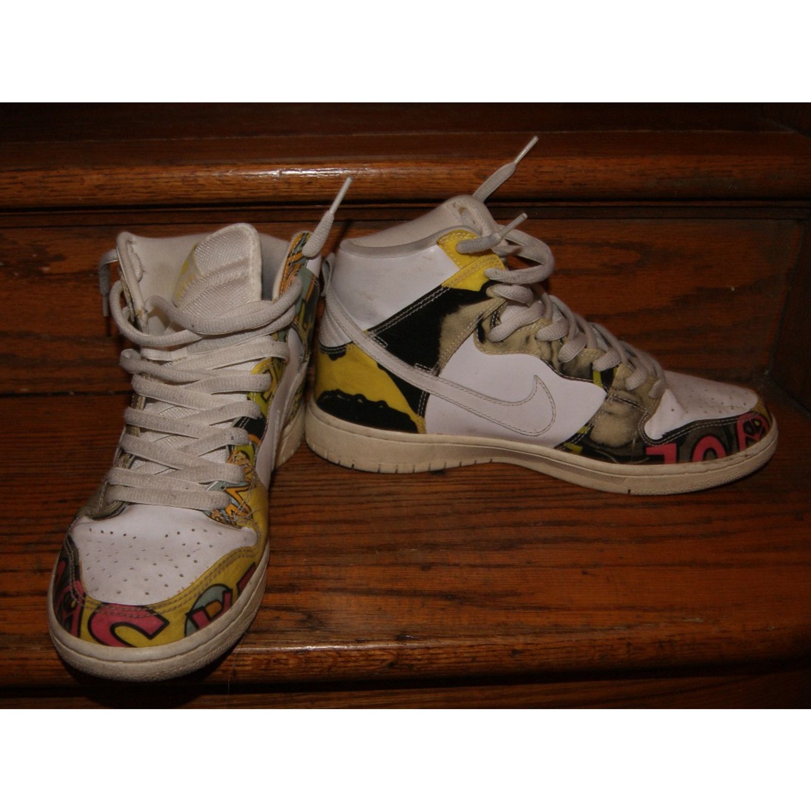 Nike Nike SB Dunk High de La Soul White Mens Size 9 - 2014 Size US 9 / EU 42 - 4 Thumbnail