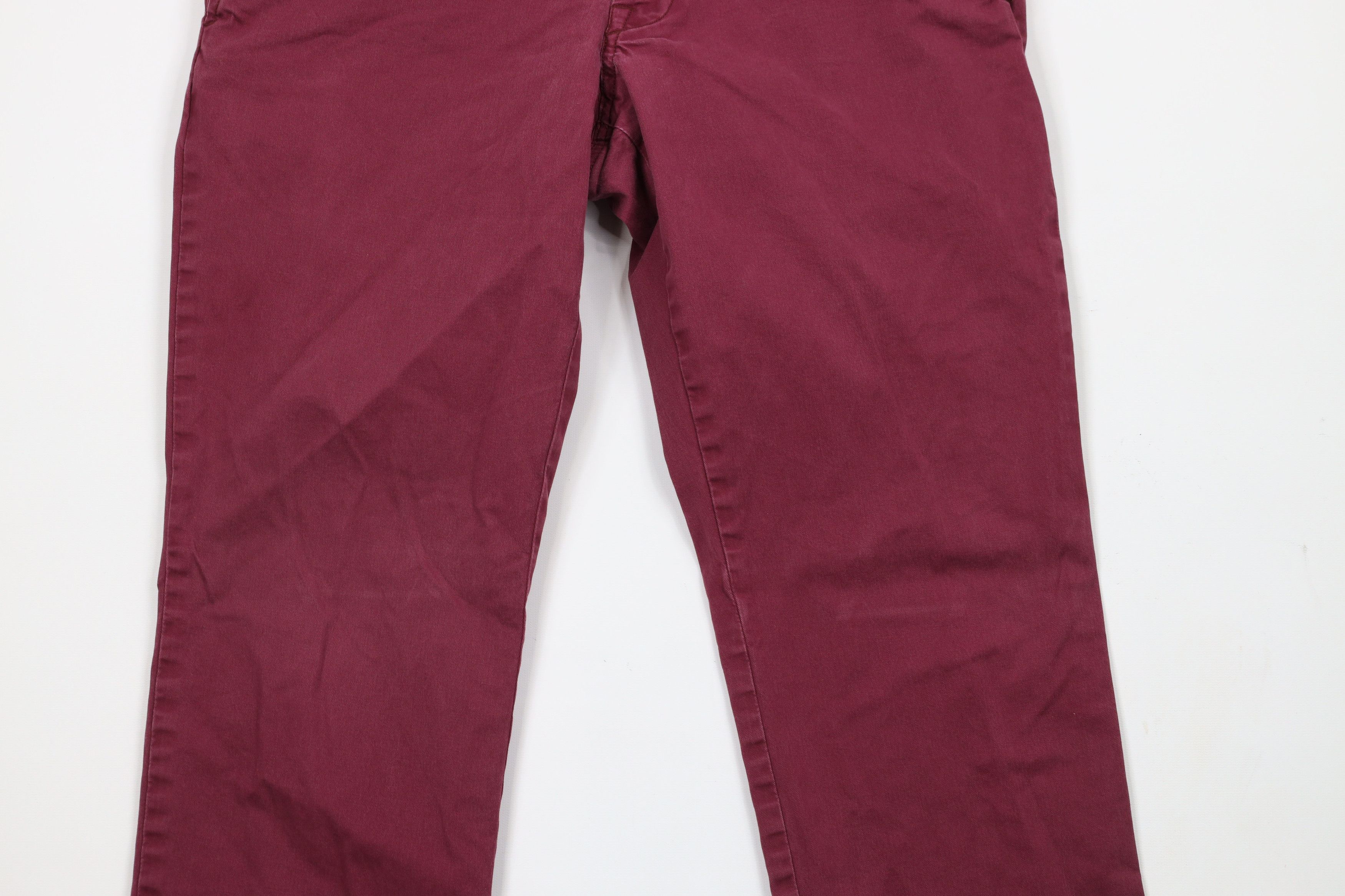 Ralph Lauren × Vintage Vintage Ralph Lauren oz Cotton Twill Chino Pants Burgundy Size US 34 / EU 50 - 3 Thumbnail