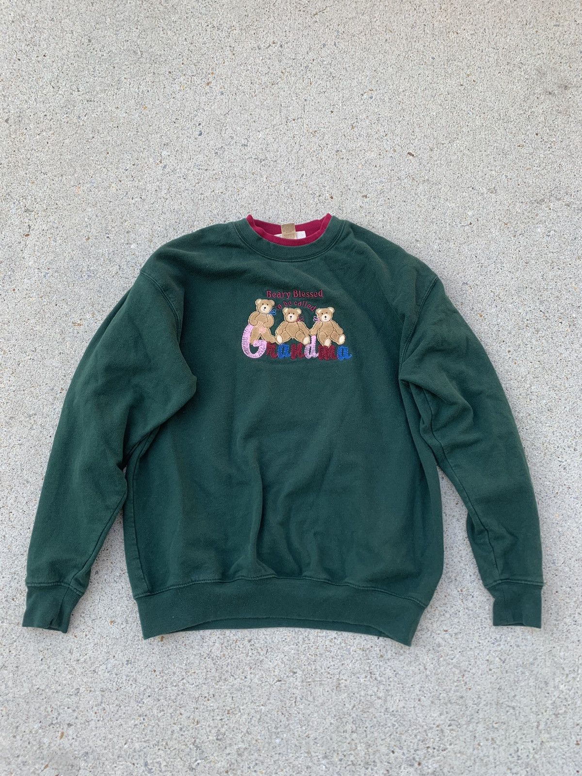 Vintage Vintage Teddy Bear Sweatshirt Size L / US 10 / IT 46 - 1 Thumbnail
