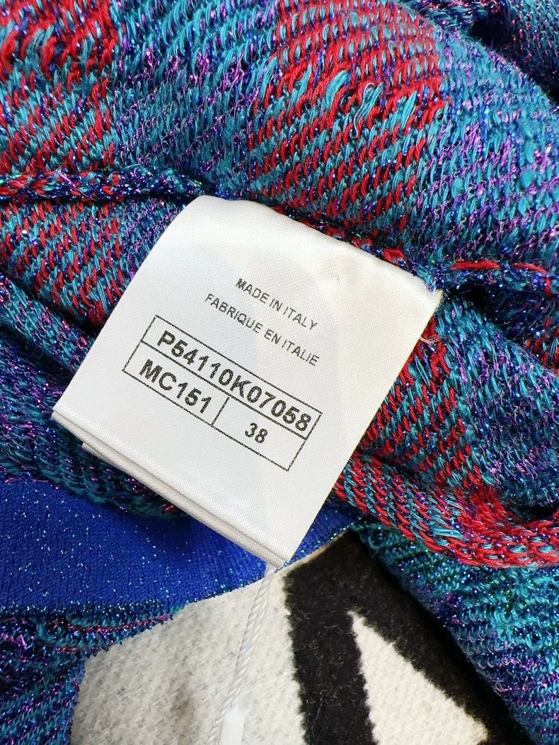 Chanel Chanel Blue mixed color braided V-neck long sleeves Size XS / US 0-2 / IT 36-38 - 7 Thumbnail