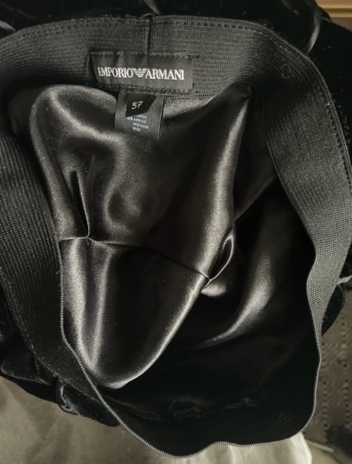 Emporio Armani Velvet beret Emporio Armani Size ONE SIZE - 4 Thumbnail