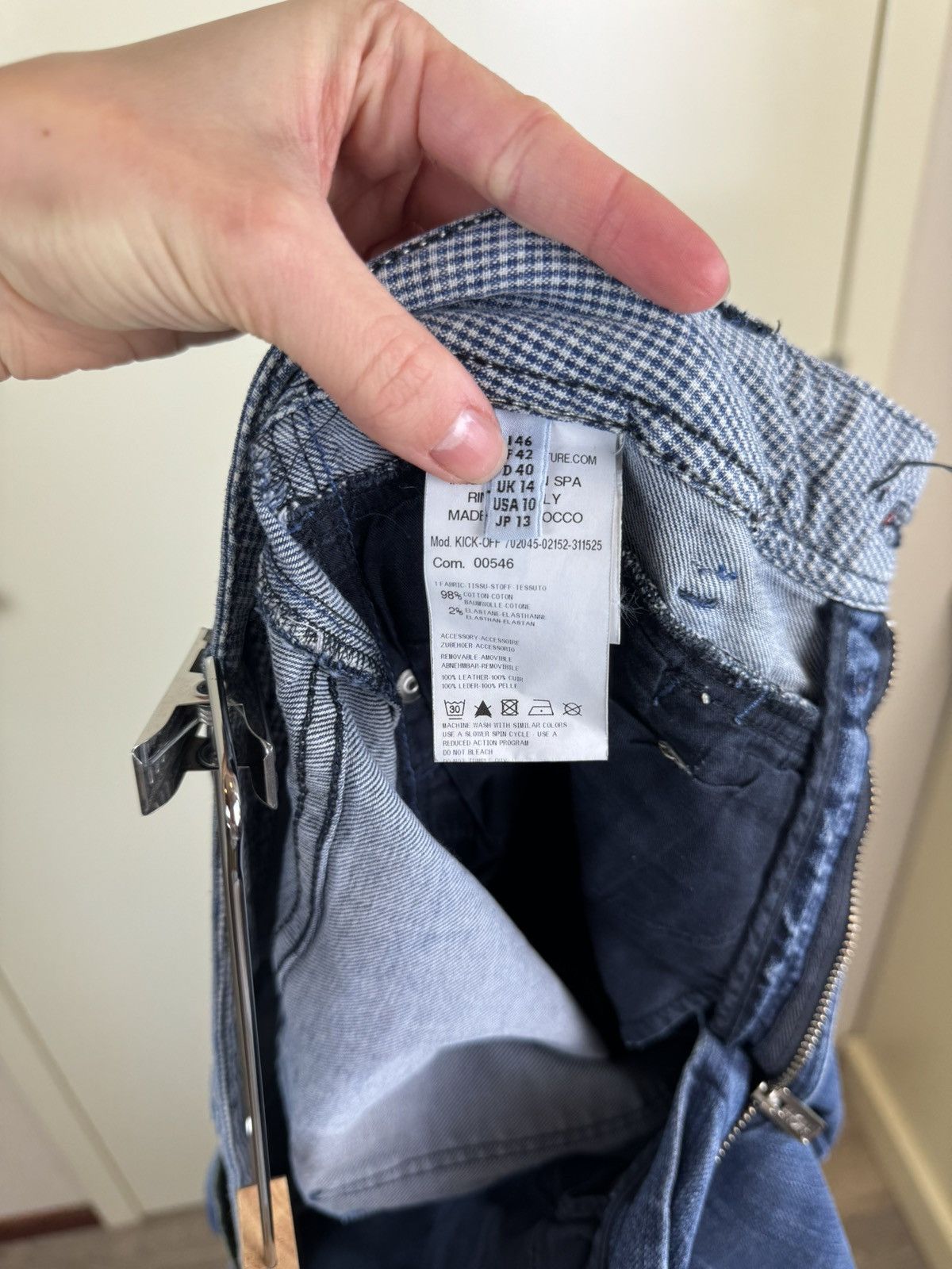 Rundholz High everyday couture distressed patches jeans mom boyfriend Size 32" / US 10 / IT 46 - 14 Thumbnail
