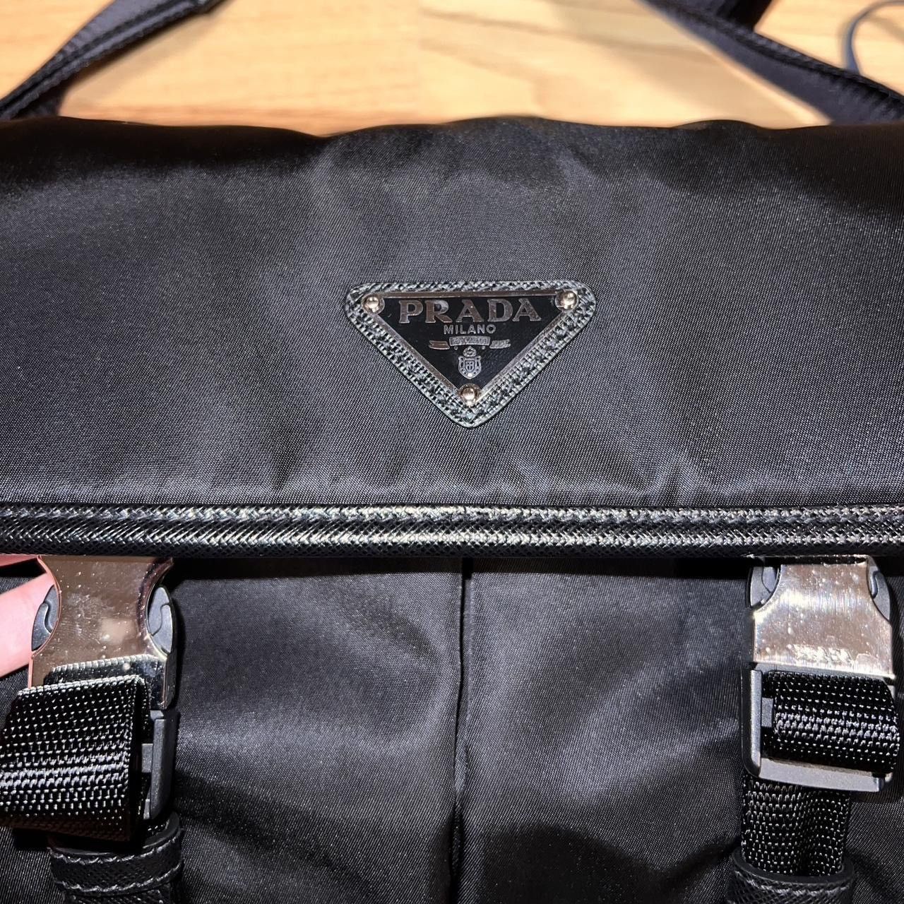 image of Prada Messenger Bag in Black, Men's