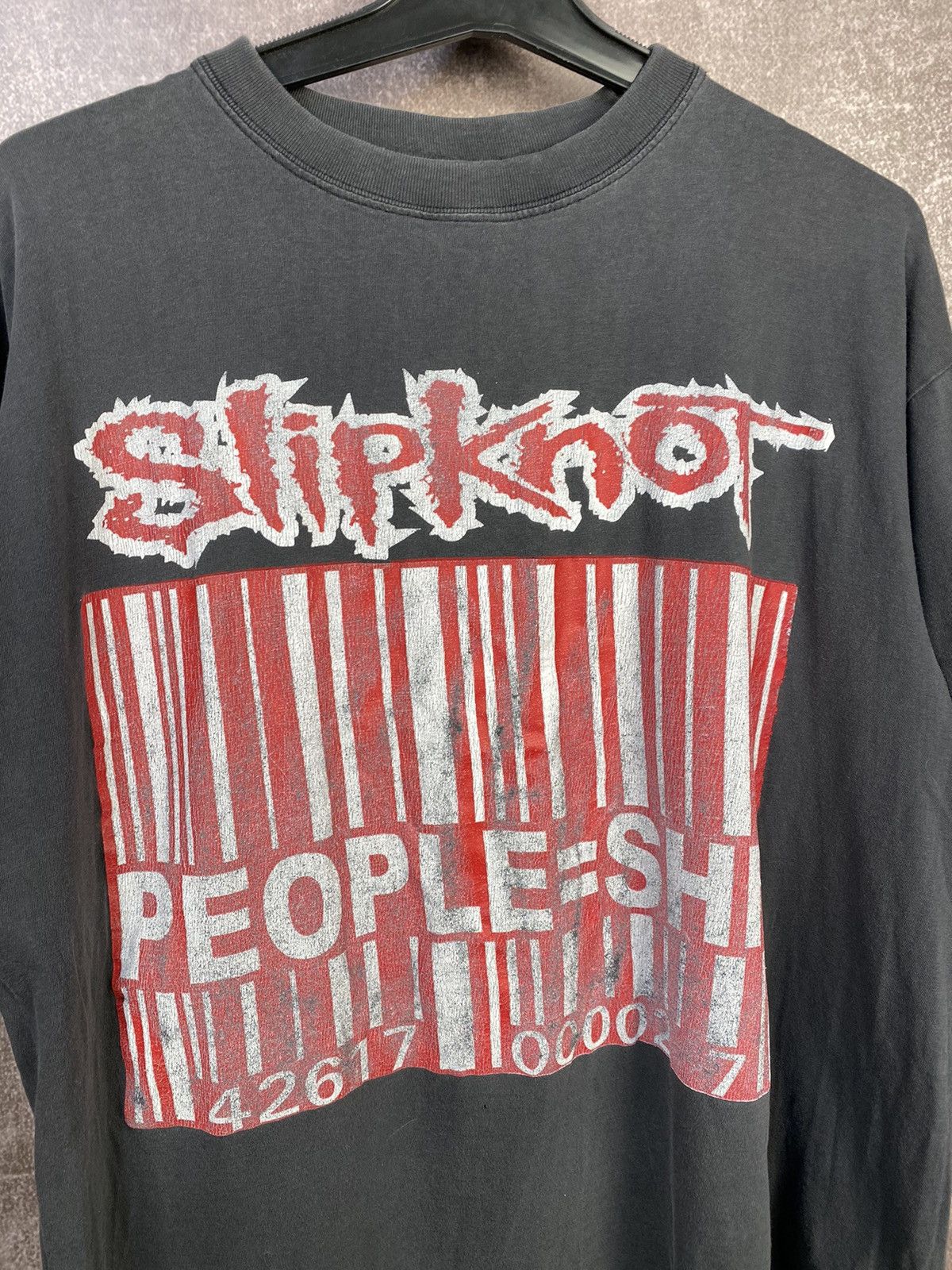 Band Tees × Slipknot × Vintage Vintage 90s Slipknot People Shit Black Tee Stone Sour) Size US L / EU 52-54 / 3 - 3 Thumbnail