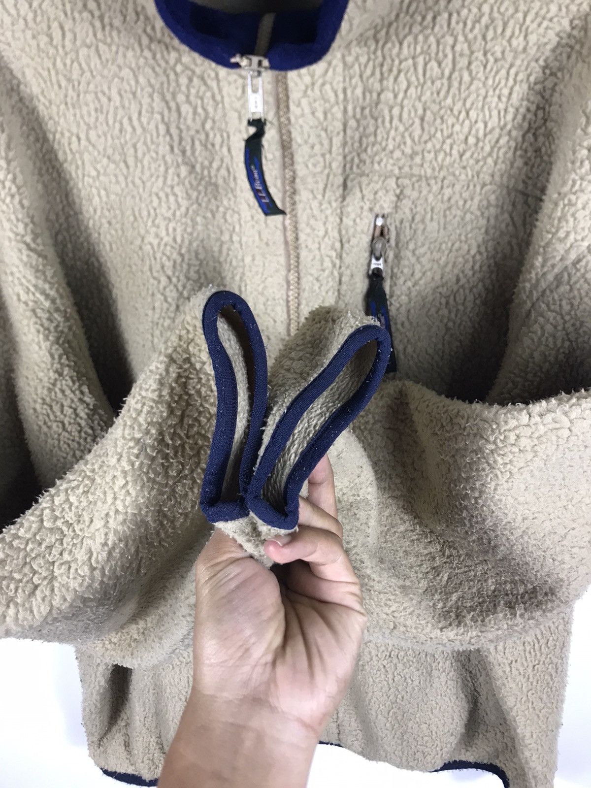 L.L. Bean ⚡️Vintage LL.Bean Fleece Deep Pile Sweater Jacket Size US L / EU 52-54 / 3 - 7 Thumbnail