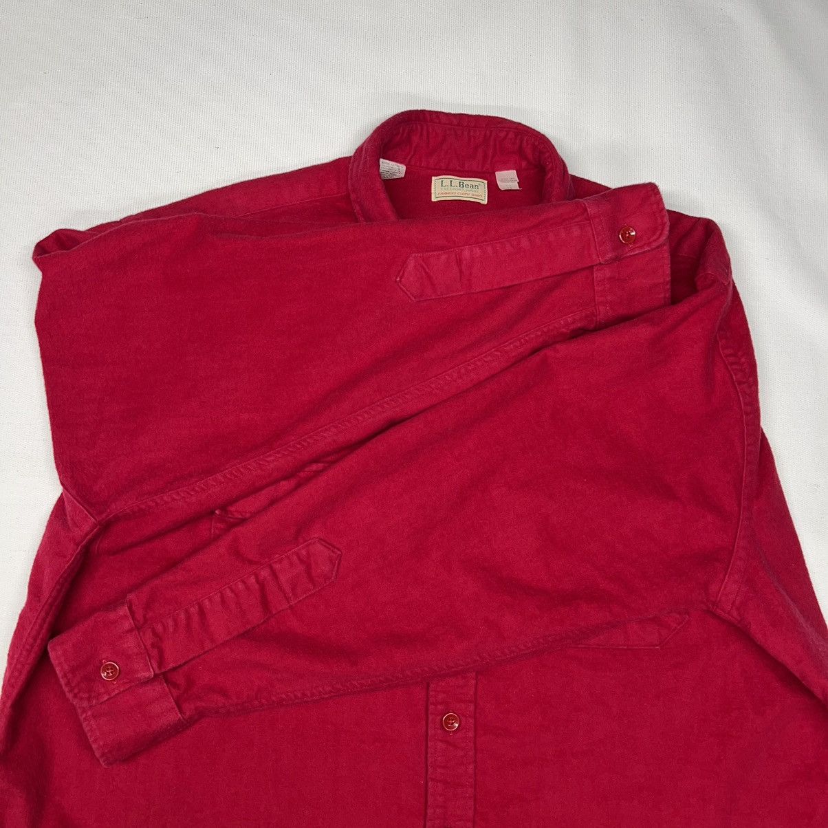 L.L. Bean × Vintage VTG LL Bean Shirt Red Button Up Flannel Heavy Outdoors 90s Size US XXL / EU 58 / 5 - 4 Thumbnail