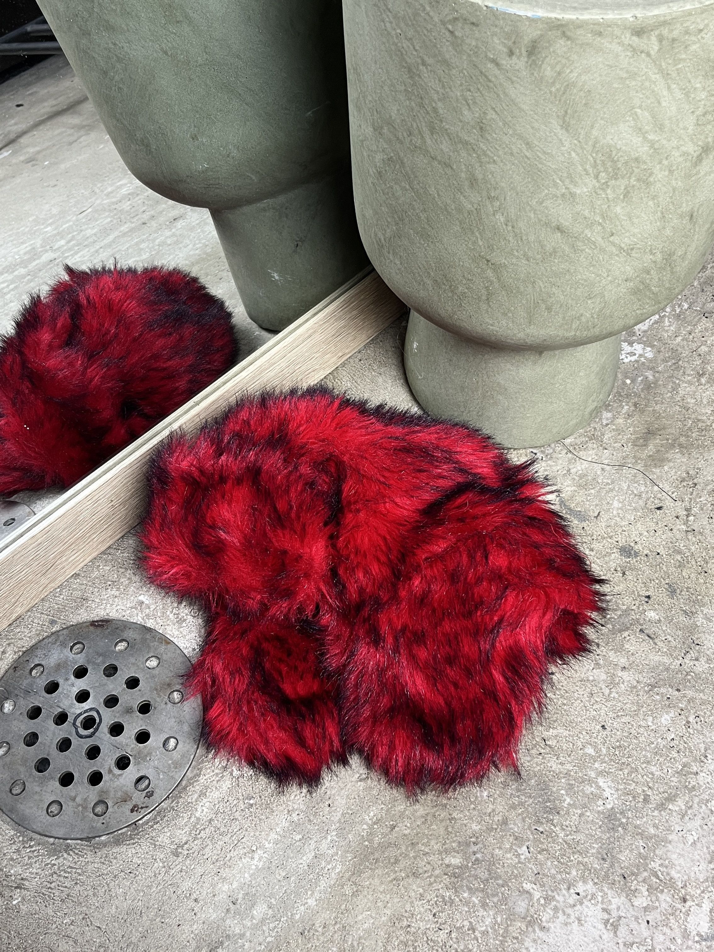 Other RED FAUX FUR TRAPPER HAT - № 4518 Size ONE SIZE - 3 Thumbnail