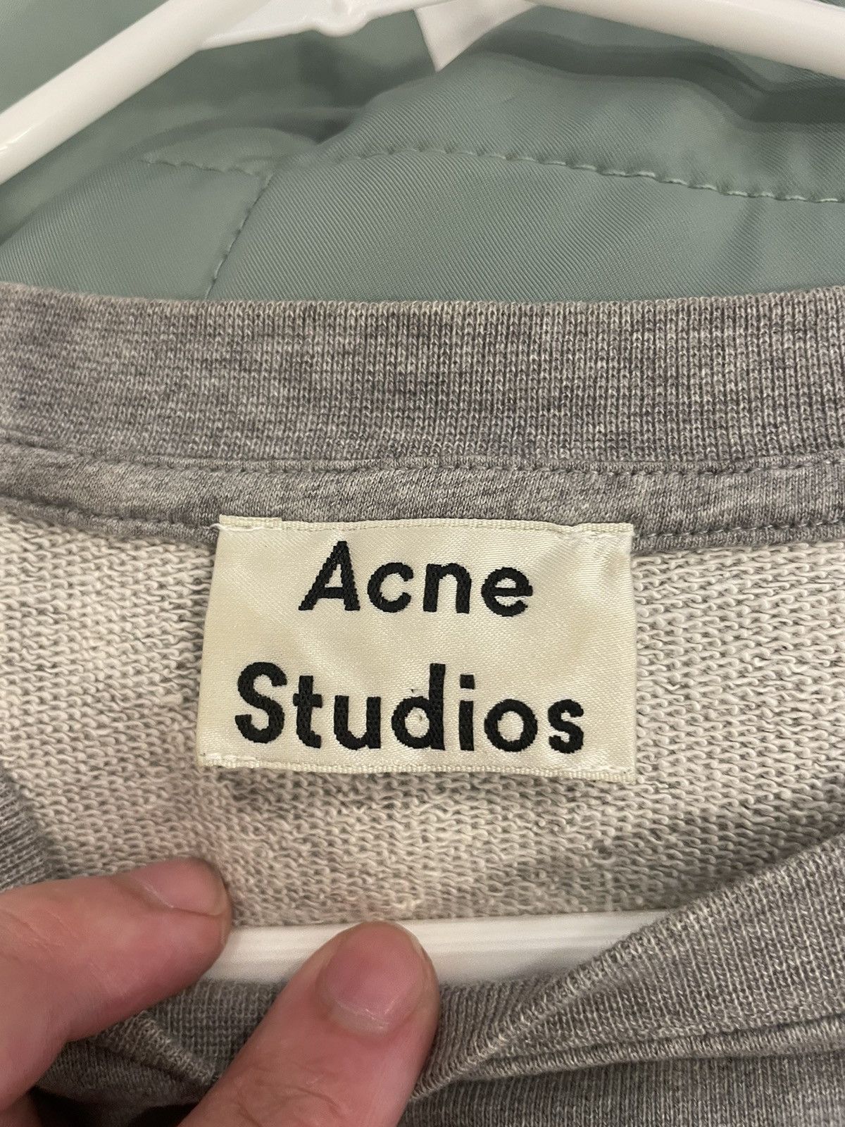 Acne Studios - Logo Neck Crewneck (**Read Description)