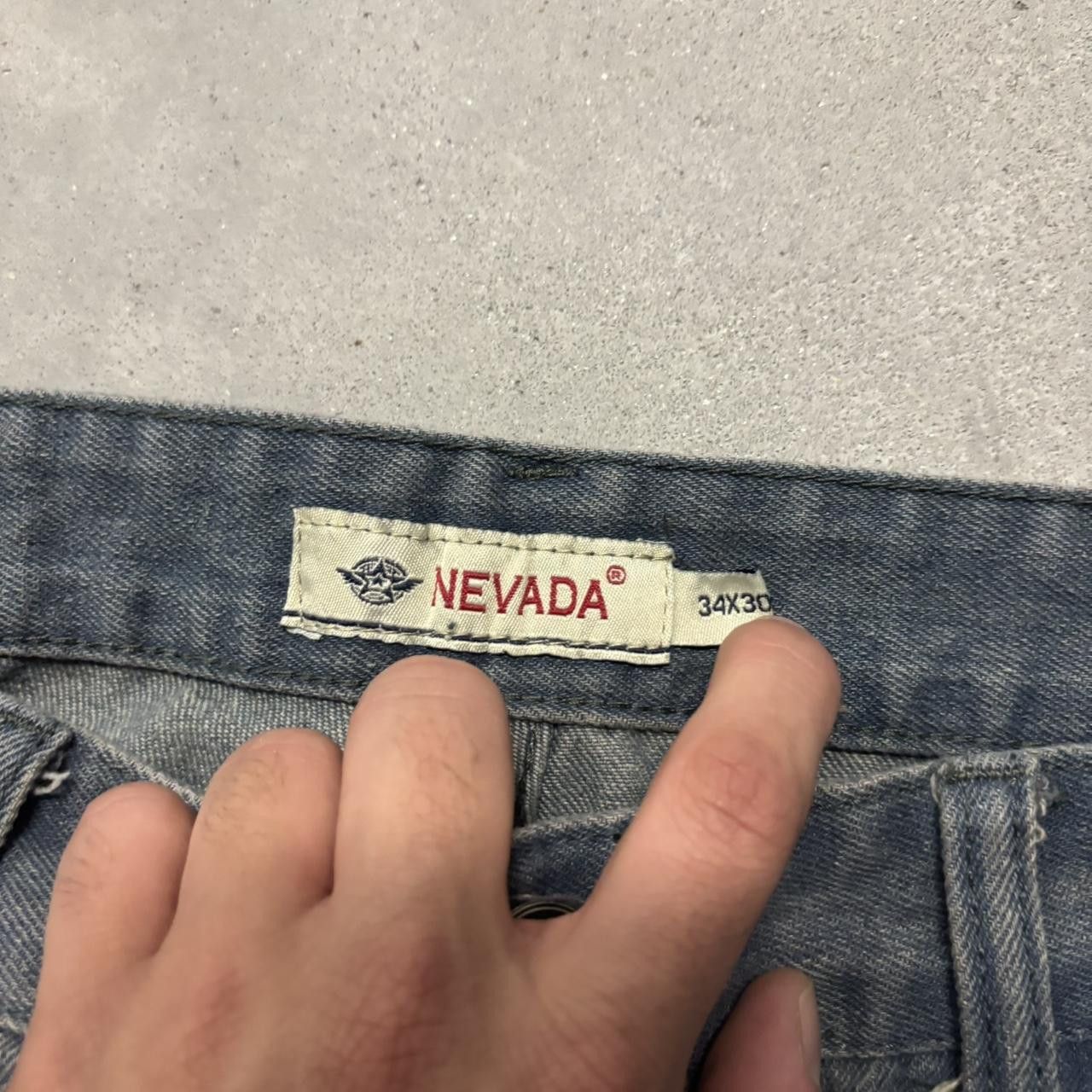 Japanese Brand × Vintage Crazy Vintage Y2K/2000s Faded Dark Blue Wash Essential Denim Jeans! Size US 33 - 8 Thumbnail