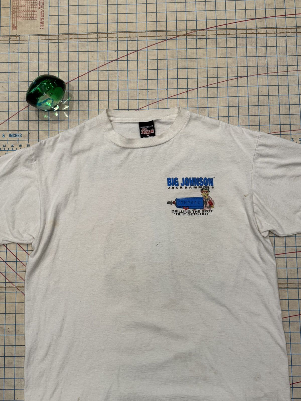 Vintage Vintage Big Johnson Jackhammers Humor Graphic Tee Used XL Size US XL / EU 56 / 4 - 9 Thumbnail