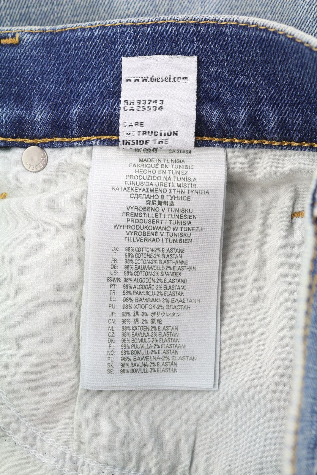 2019 D-STRUKT 09C87 W30/L34 Blue Distress Slim 85415
