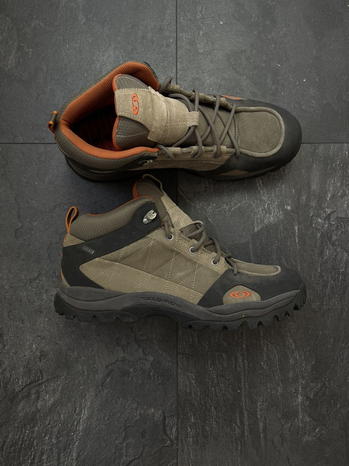 Outdoor Life x Salomon Vintage Salomon Goretex Shoes Boots in Brown, Women's (Size 12)
