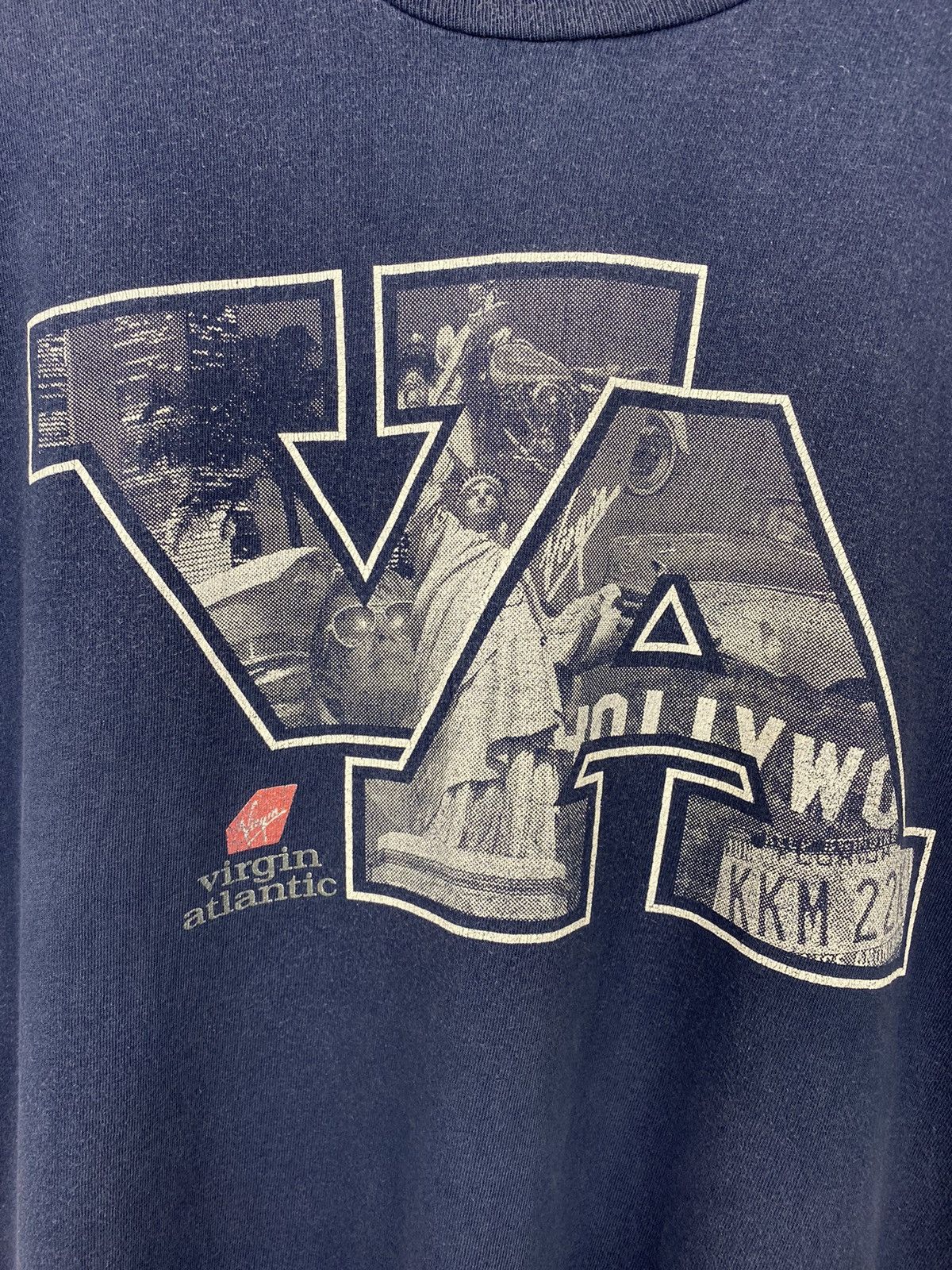 Band Tees Vintage 90s Fly Virgin Atlantic Princess Diana T Shirt Tee Size US XL / EU 56 / 4 - 2 Thumbnail