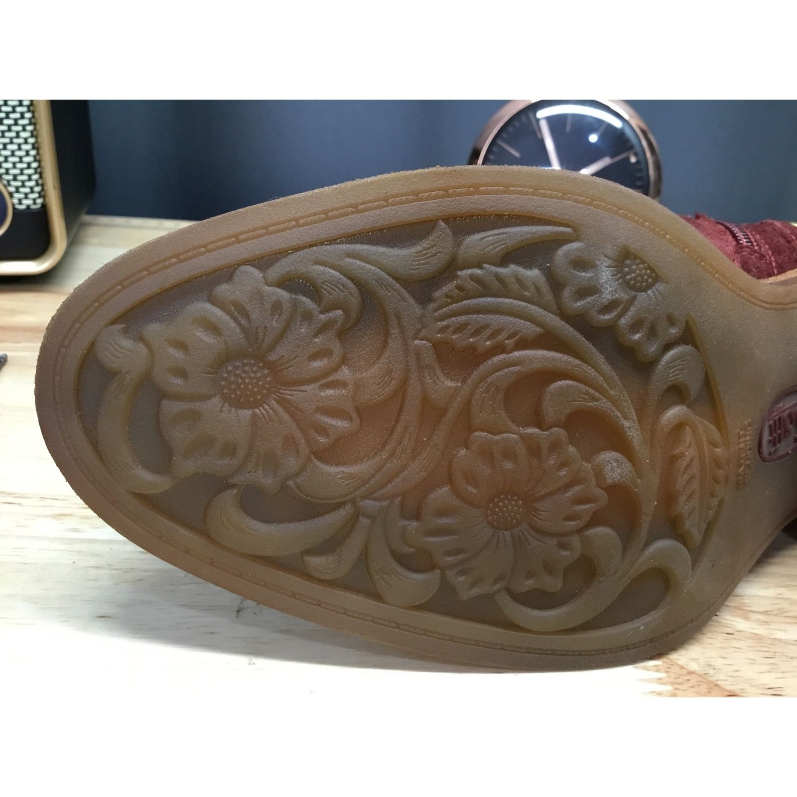 The Unbranded Brand Sofft Allene II Womens 6.5 Red Suede Ankle Strap Booties Size US 6.5 / IT 36.5 - 7 Thumbnail