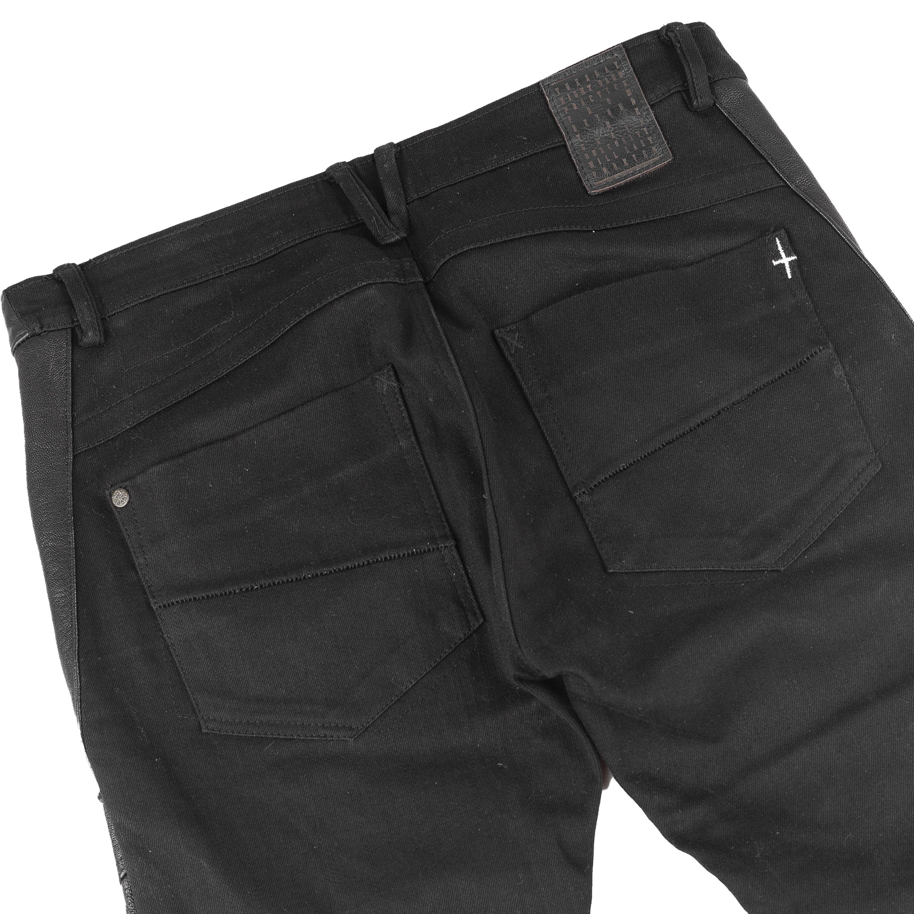 Tuesday Night Band Practice Tuesday Night Band Practice Leather Moto Black Jeans (L) Size US 32 / EU 48 - 6 Thumbnail