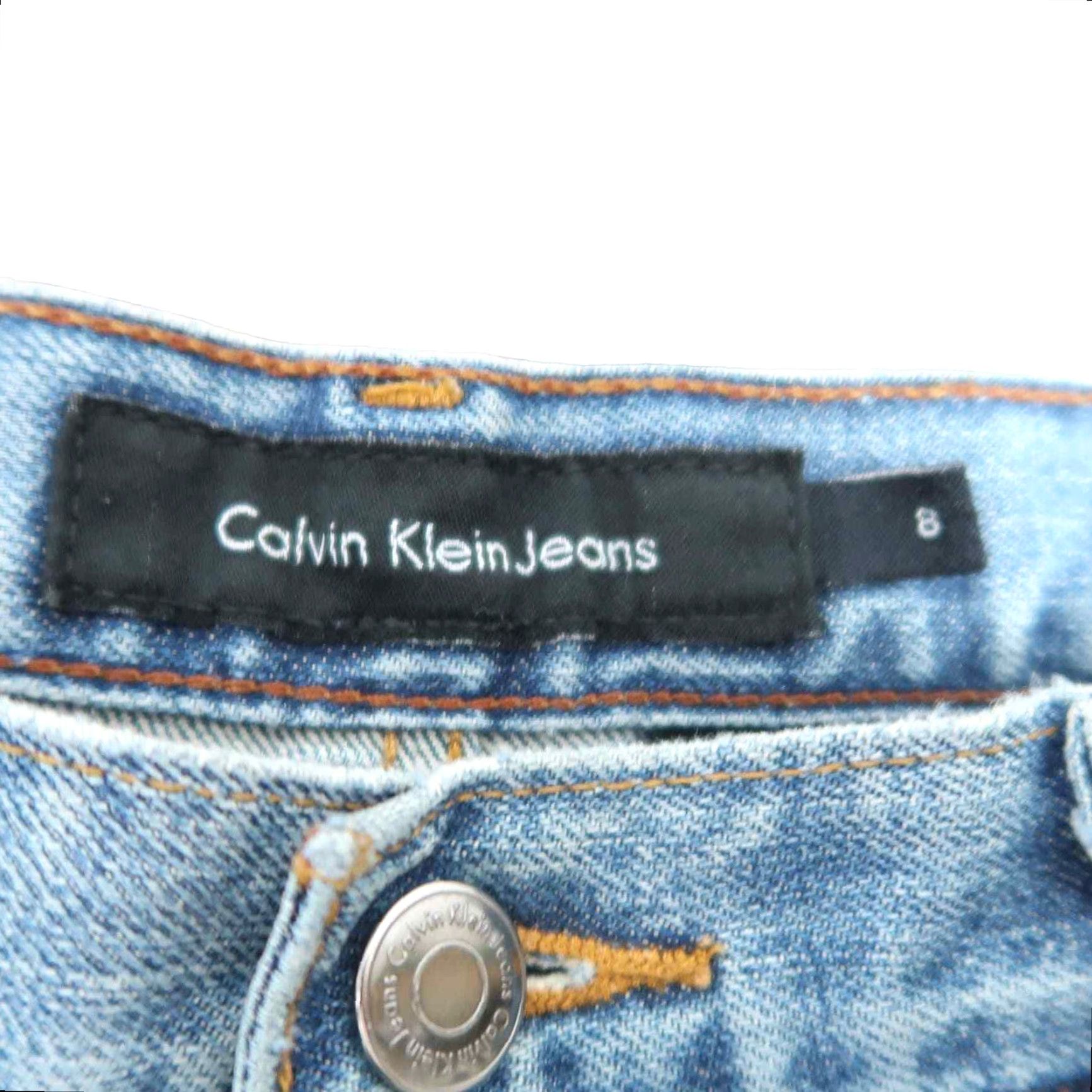 Calvin Klein VINTAGE Calvin Klein Jeans Women 8 Straight Light Wash Denim 90s High Rise Slim 30W 31Inseam Blue Mens? Women Size 30" / US 8 / IT 44 - 5 Thumbnail