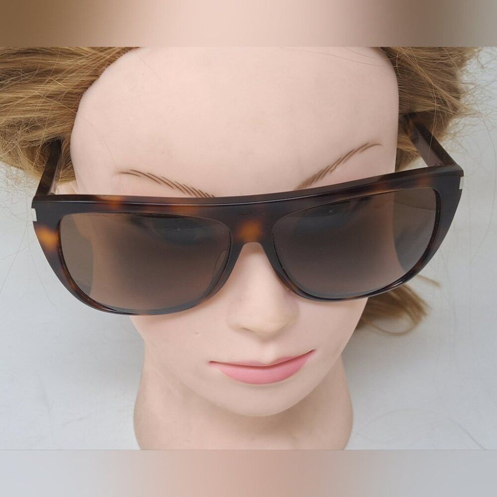 Saint Laurent Paris Saint Laurent Sunglasses Frames Only Prescription Flat Top Size ONE SIZE - 9 Thumbnail