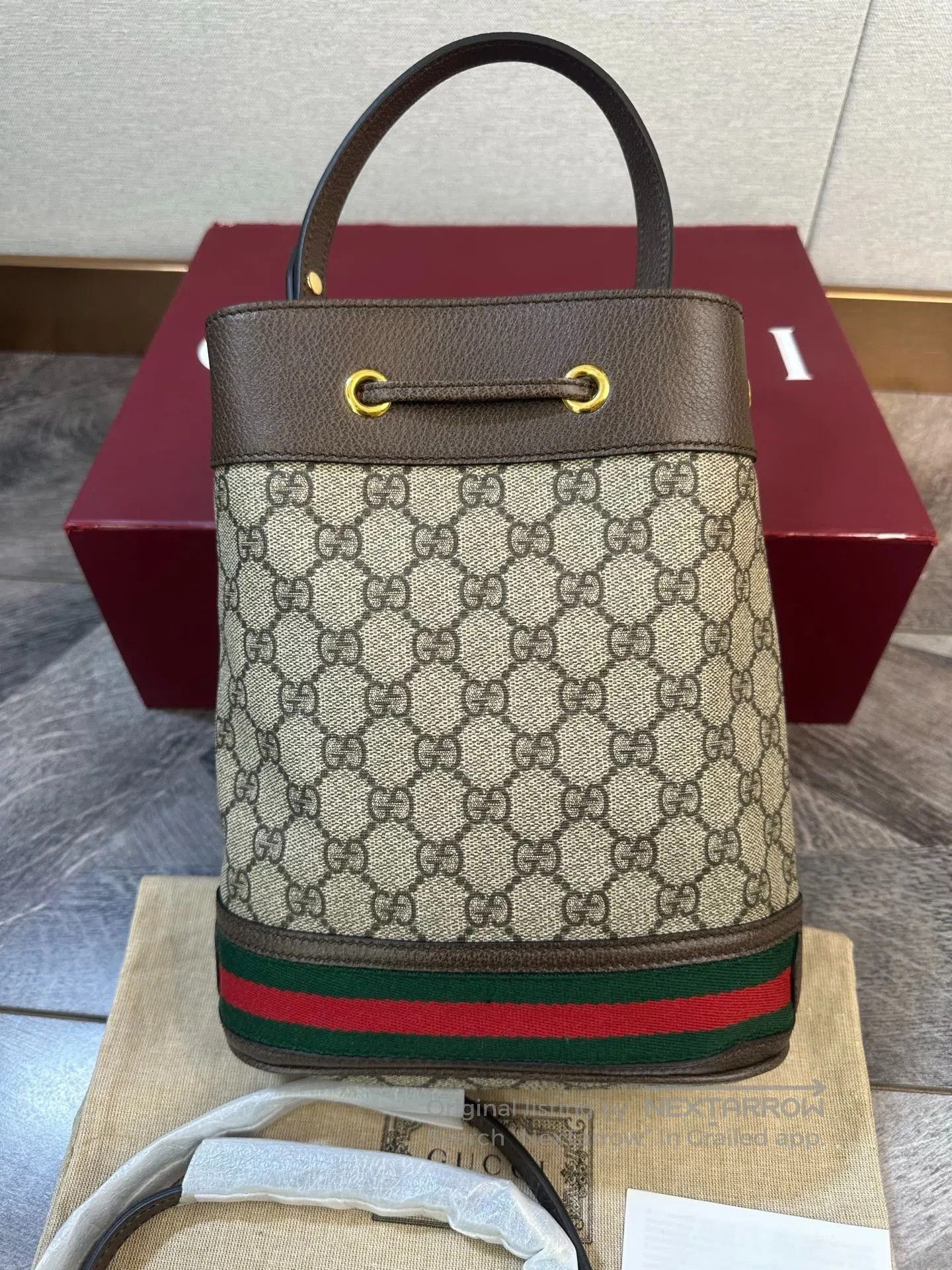 Gucci Gucci GG Monogram Medium Bucket Bag. Size ONE SIZE - 3 Thumbnail
