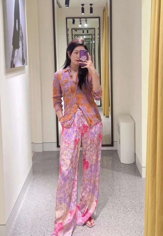 Dries Van Noten Dries van noten Silk straight leg pants 2412-Nextarrow Size US 36 / EU 52 - 6 Thumbnail