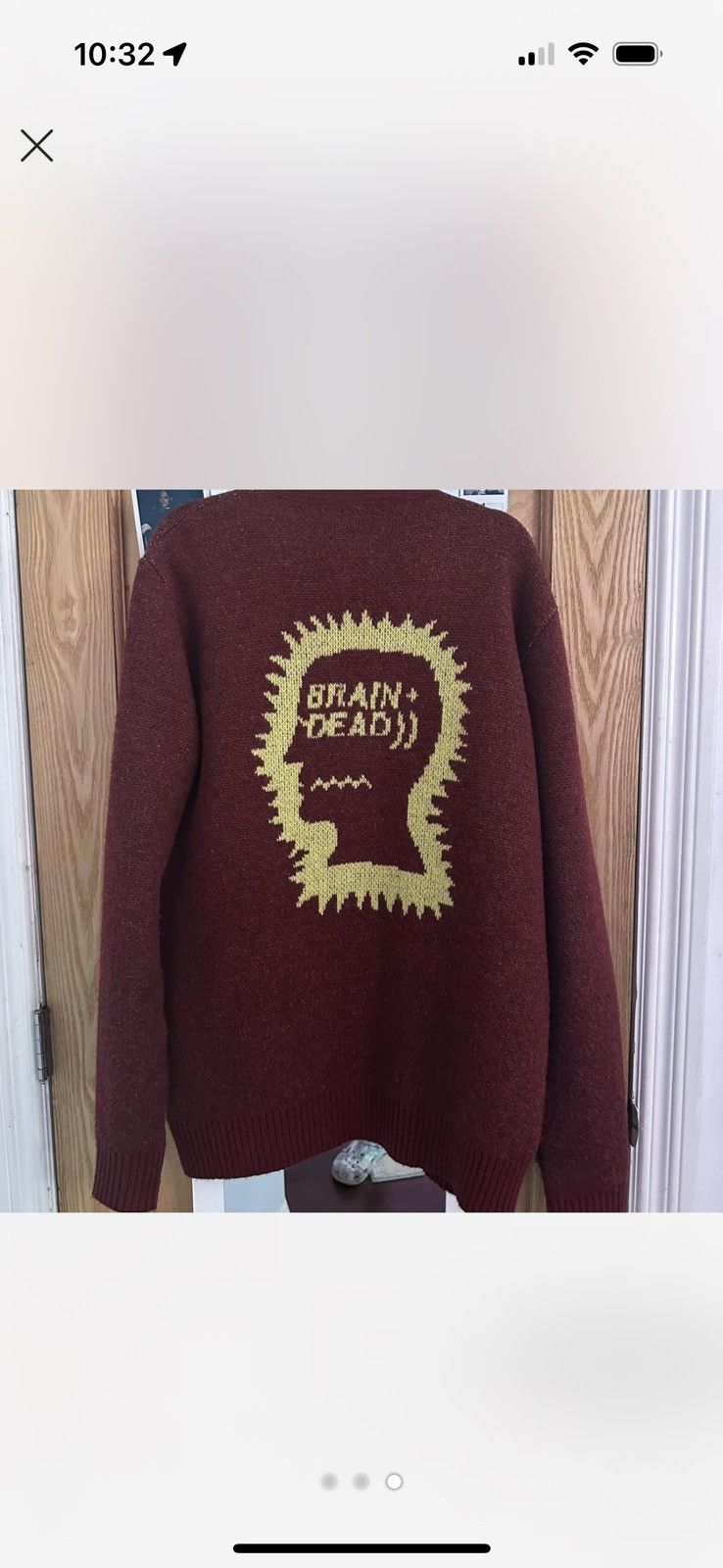 Brain Dead Brain dead burgundy cardigan Size US L / EU 52-54 / 3 - 2 Thumbnail