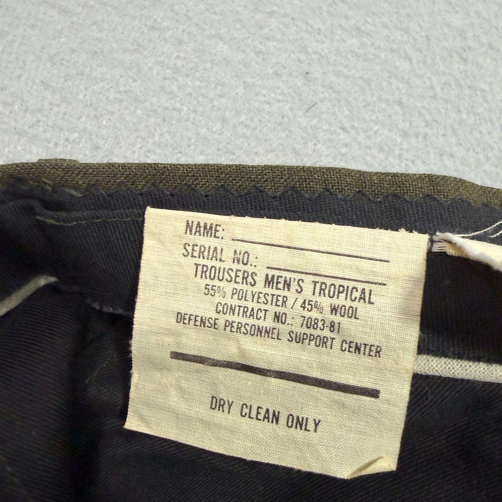 Vintage Vintage Military Trousers Men's 32S (32x30) Green 100% Wool Size US 32 / EU 48 - 3 Thumbnail