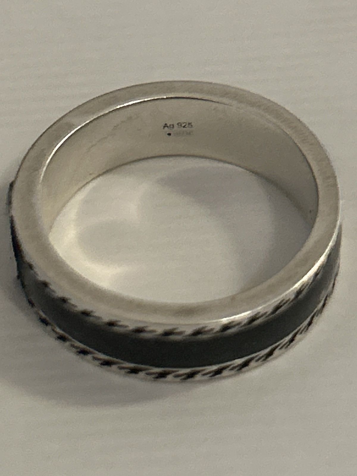 Gucci Gucci GG Sterling Silver Enamel Ring AG 925 Size ONE SIZE - 2 Thumbnail