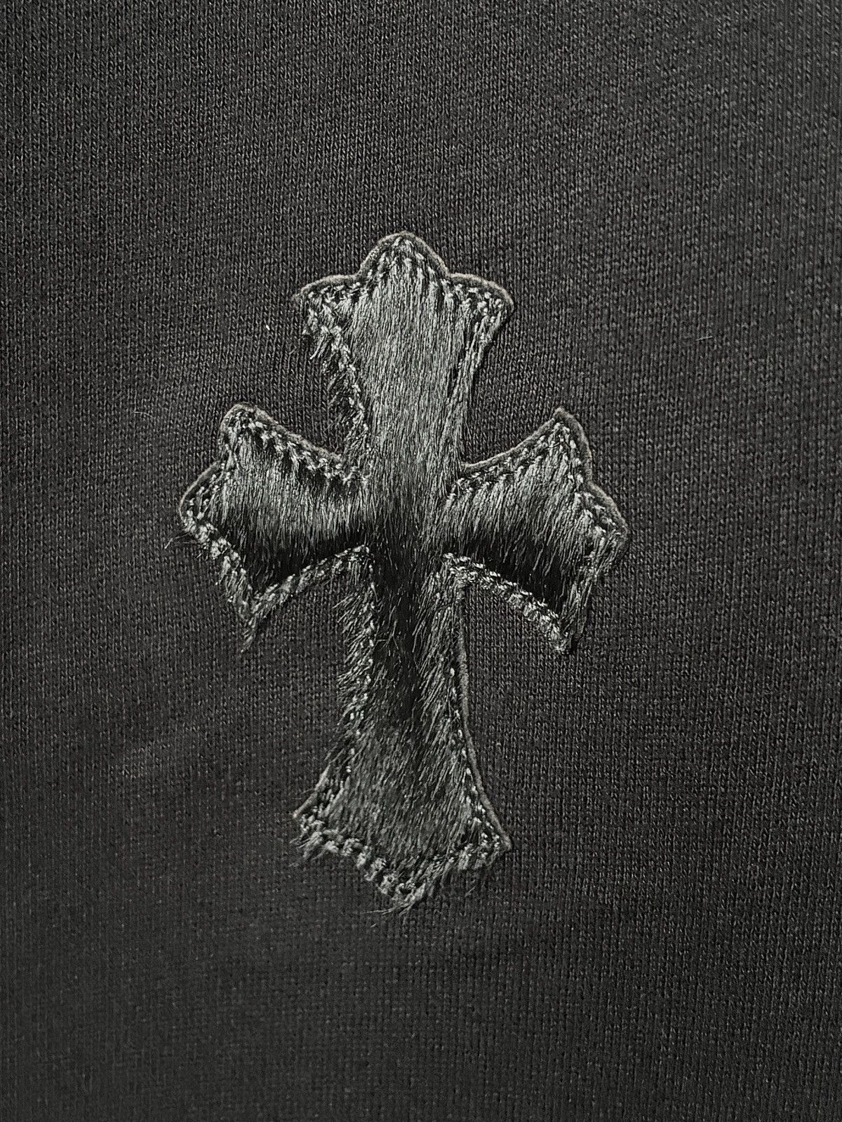 Chrome Hearts LEATHER HAIR PONY CROSS PATCH SWEATPANTS Size US 32 / EU 48 - 4 Thumbnail