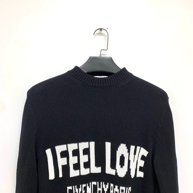 Givenchy Givenchy "I Feel Love" Jacquard Knit Sweater 2506-Nextarrow Size US XS / EU 42 / 0 - 5 Thumbnail