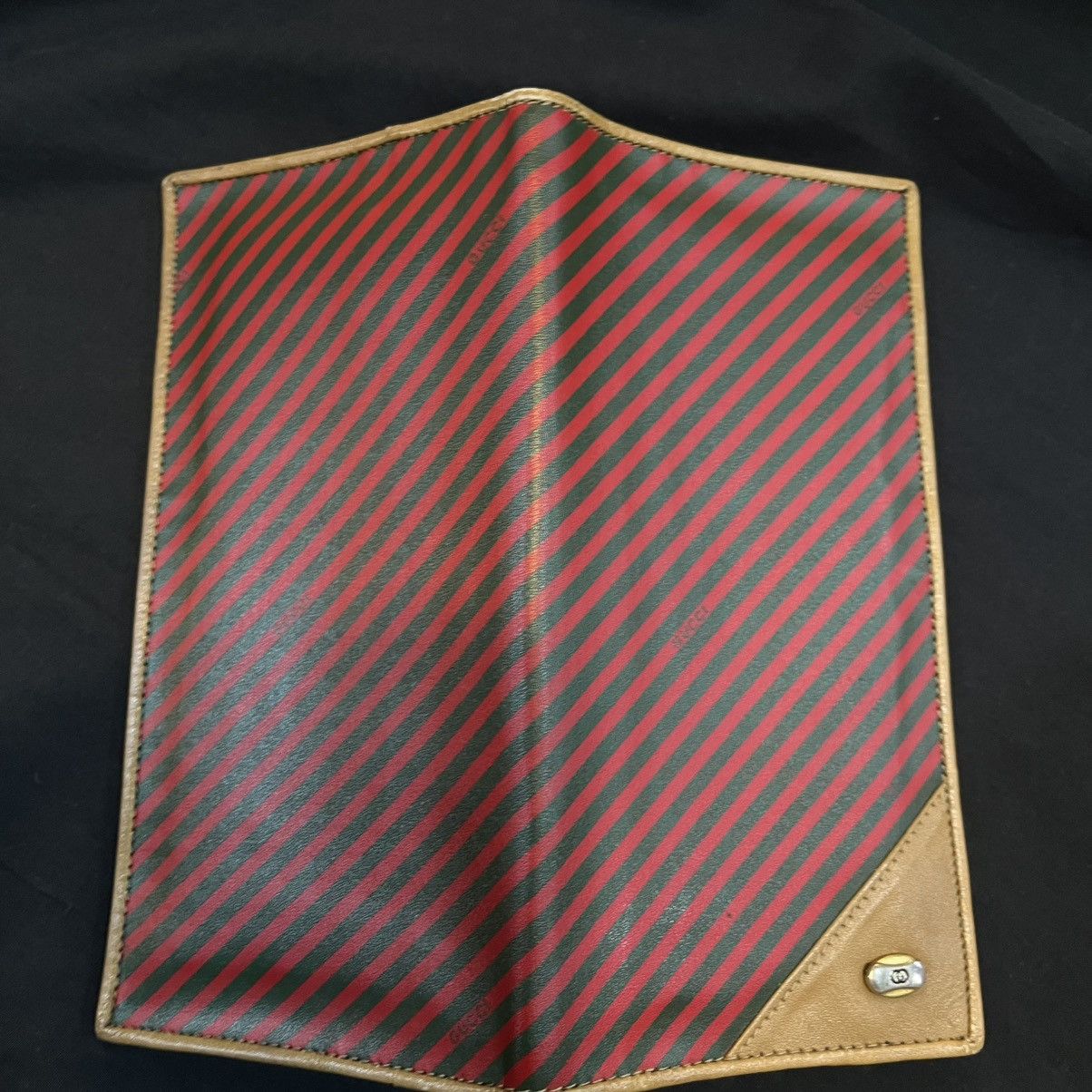 Gucci Vintage Gucci Striped Wallet Size ONE SIZE - 8 Thumbnail