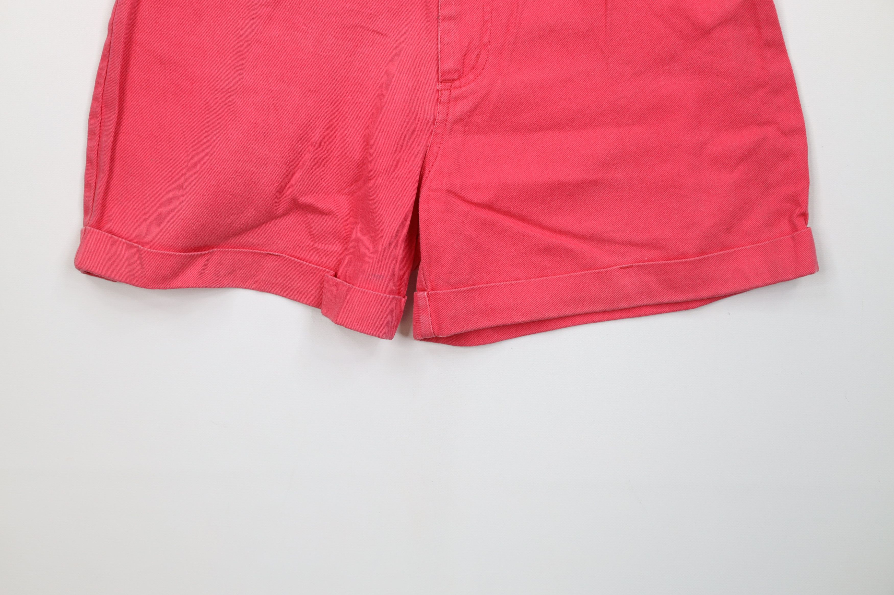 Vintage Vintage 90s Streetwear Cuffed Denim Jean Shorts Jorts Pink Size 32" / US 10 / IT 46 - 4 Thumbnail
