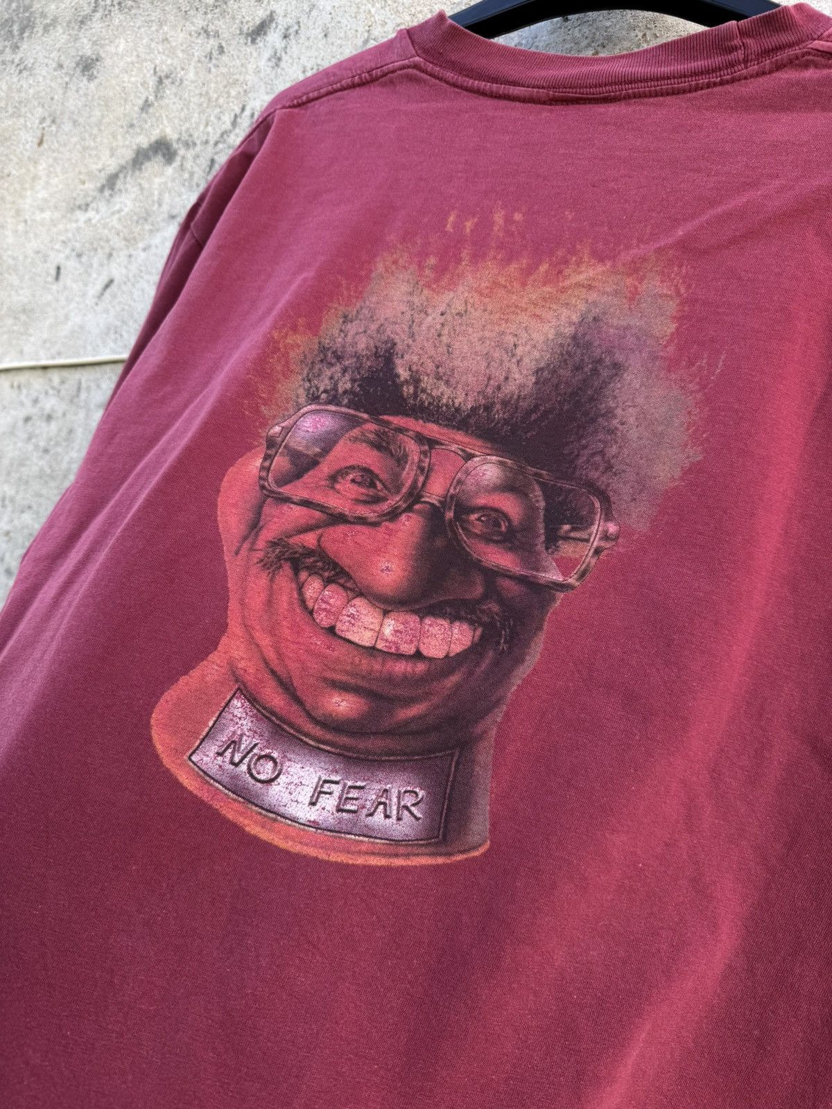 No Fear Vintage No Fear Red Washed Tee Made in USA Y2K jnco swag 90s Size US M / EU 48-50 / 2 - 4 Thumbnail