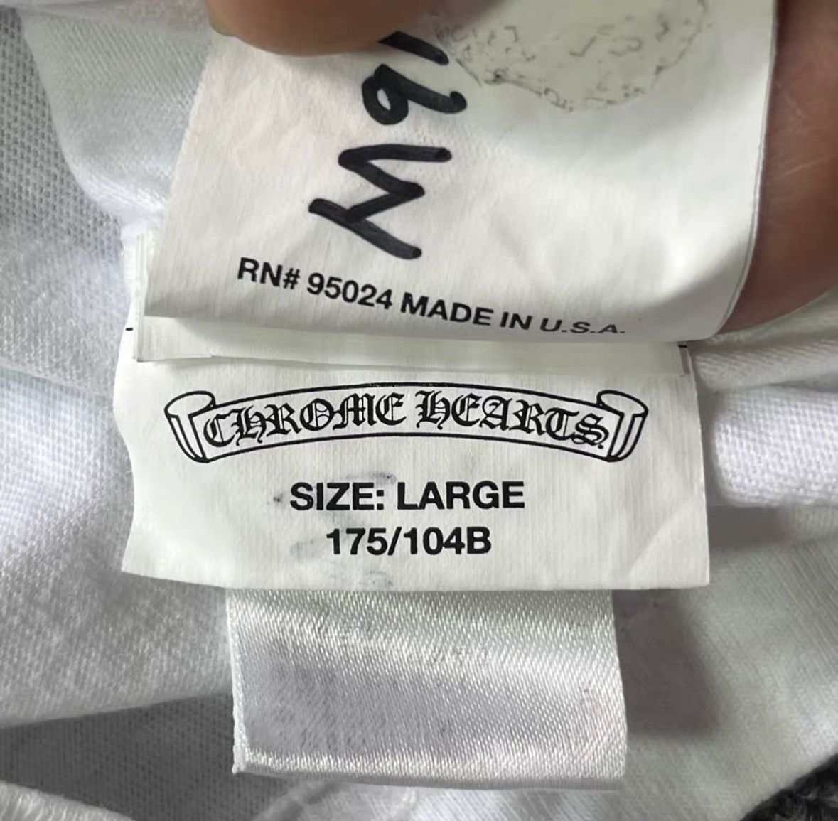 Chrome Hearts CHROME HEARTS Size L White cross scroll xy Size US L / EU 52-54 / 3 - 4 Thumbnail
