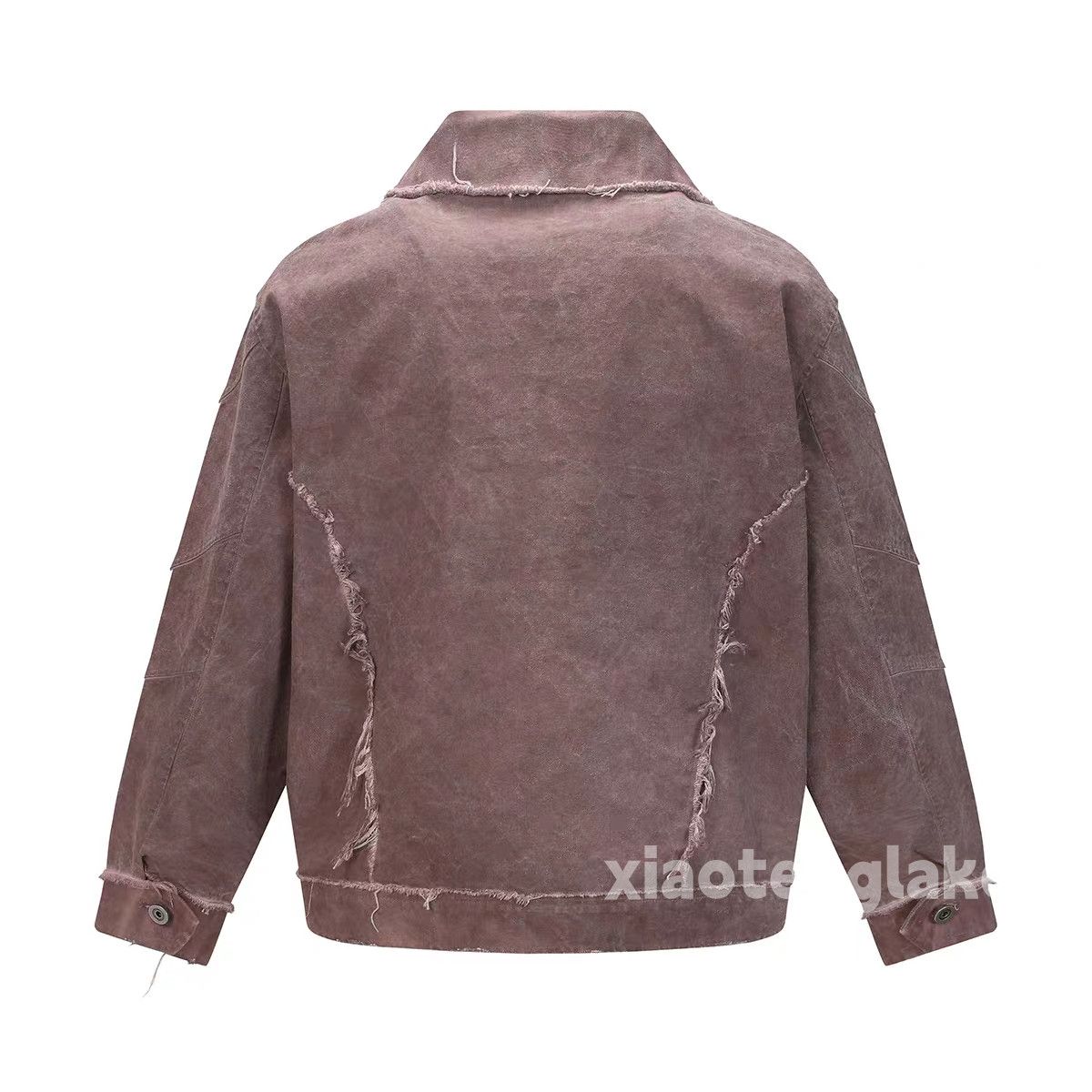 Designer Utility washed faded ripped damaged patchwork jacket Size US L / EU 52-54 / 3 - 3 Thumbnail