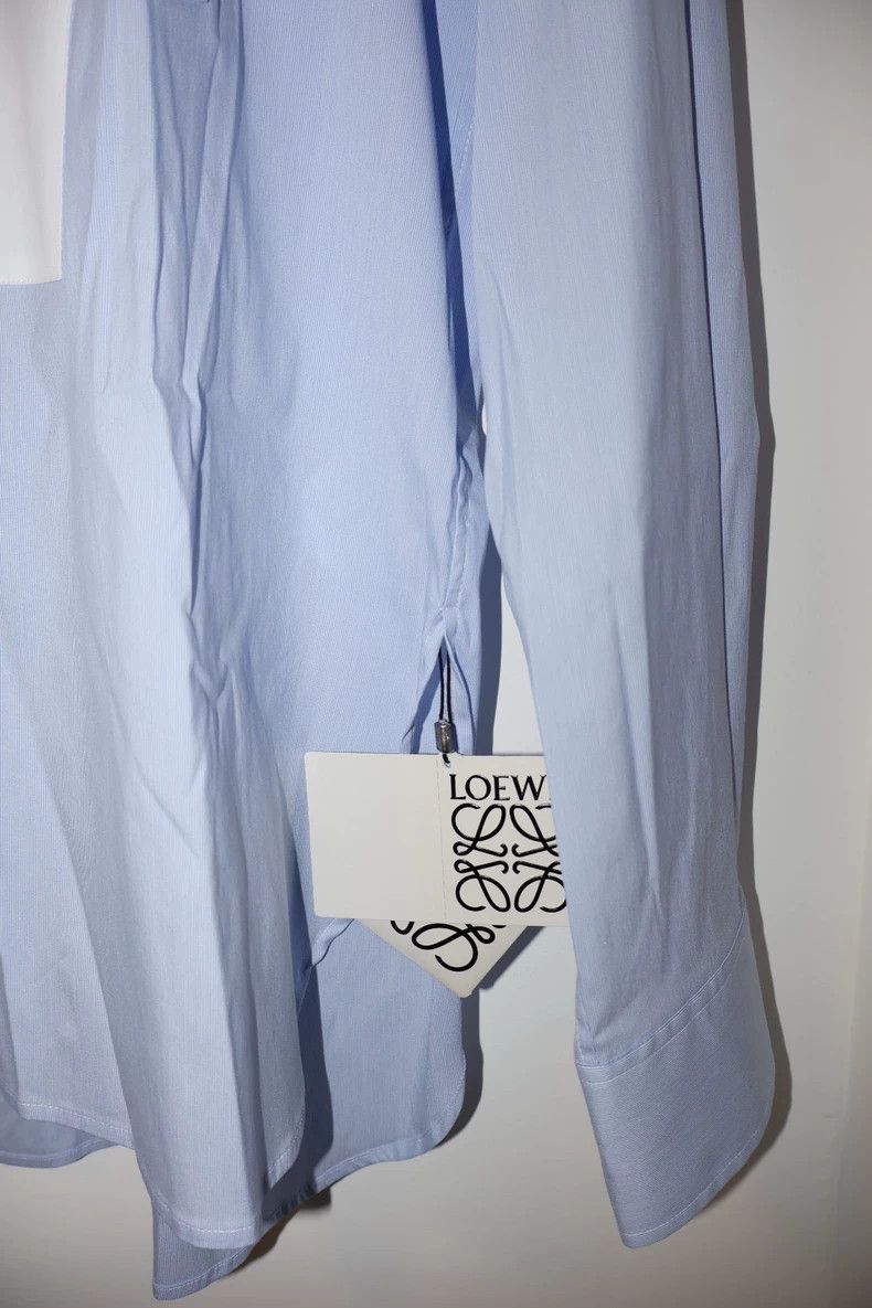 Loewe Loewe Blue and white stitching shirt Size S / US 4 / IT 40 - 7 Thumbnail