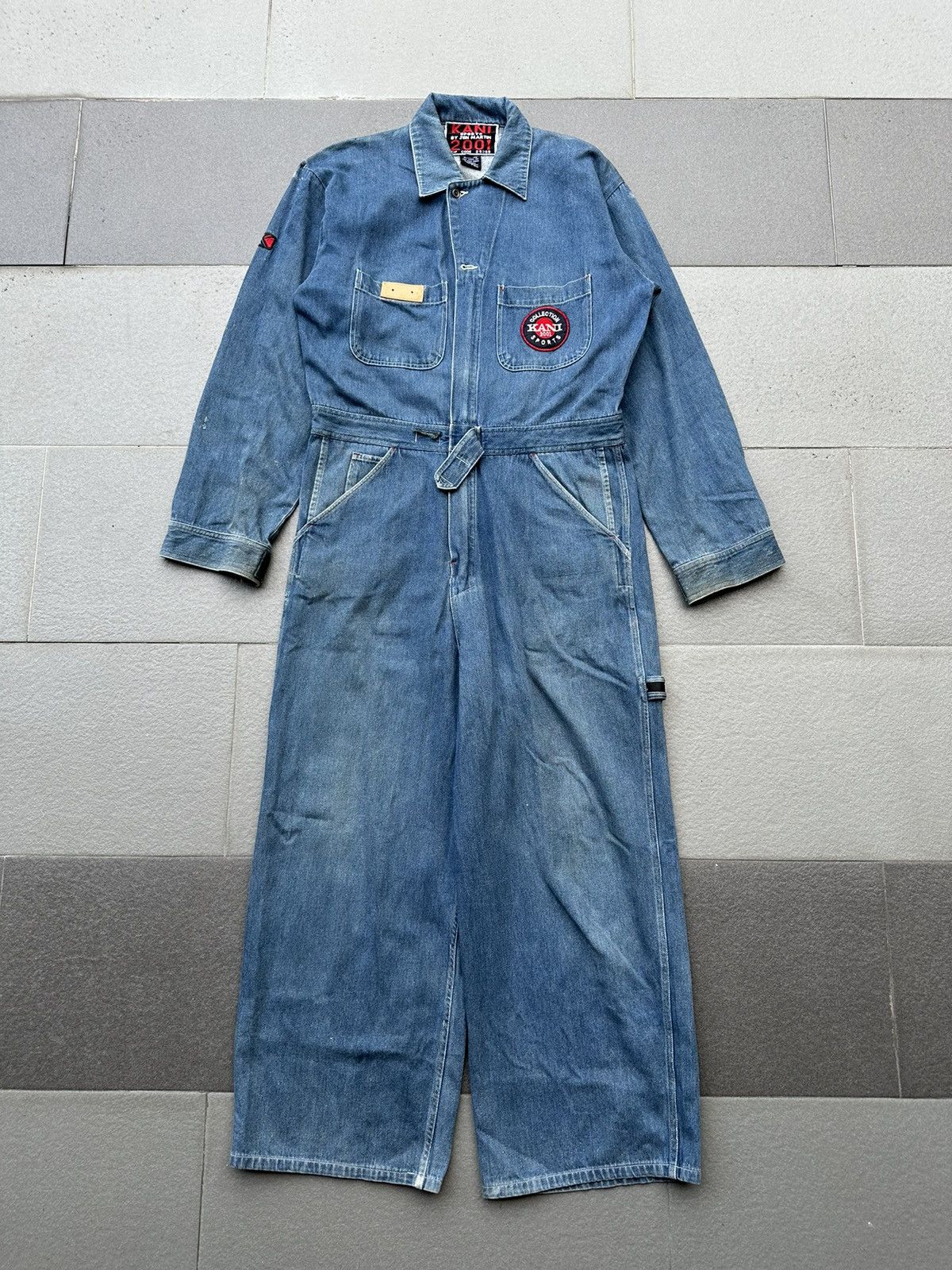 Karl Kani 2000s Kani Sports Auto Club Toys Baggy Denim Coveralls Size US 34 / EU 50 - 16 Thumbnail