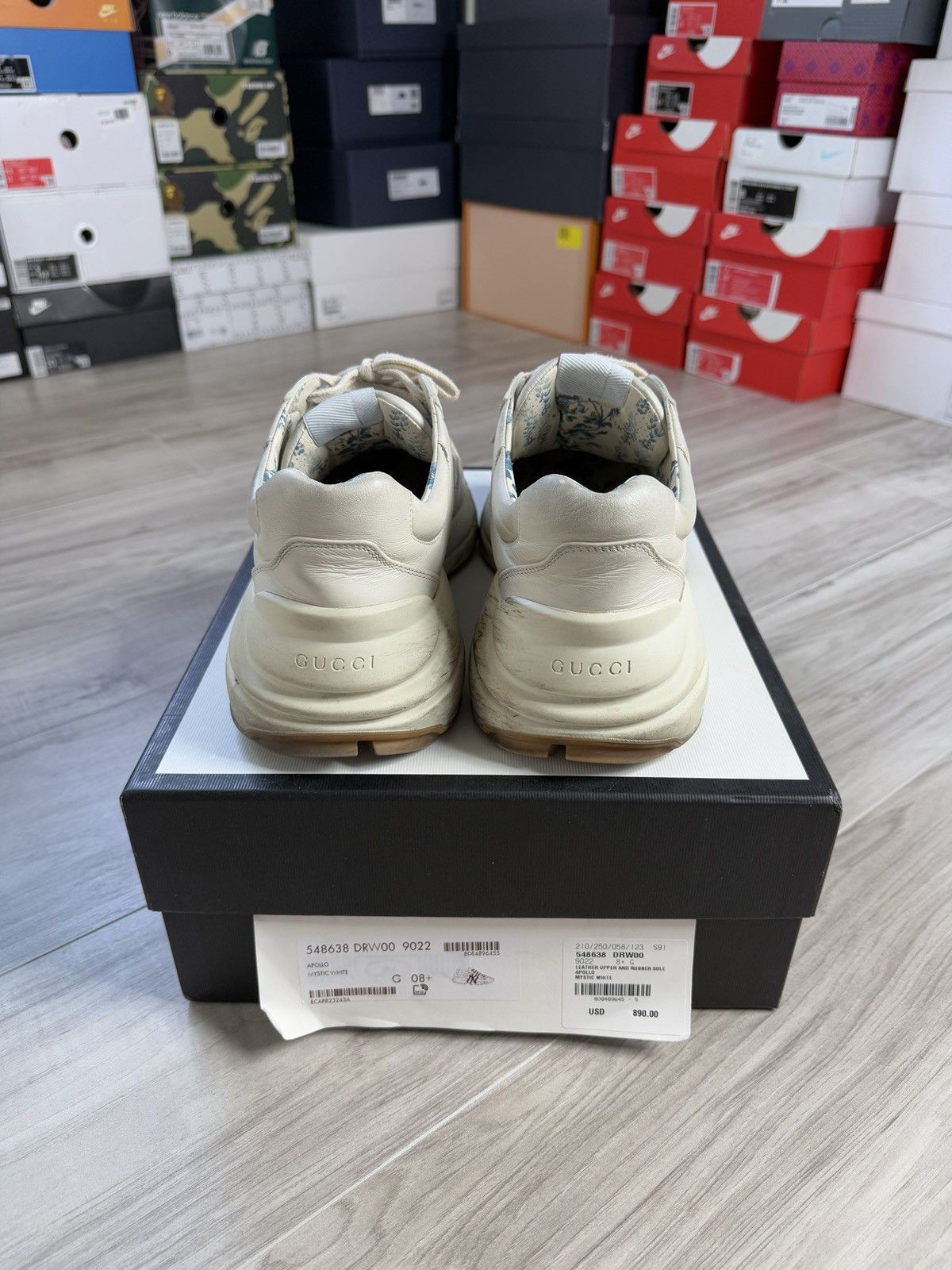 Gucci NY Yankee Rhyton Sneaker Size US 8.5 / EU 41-42 - 4 Thumbnail