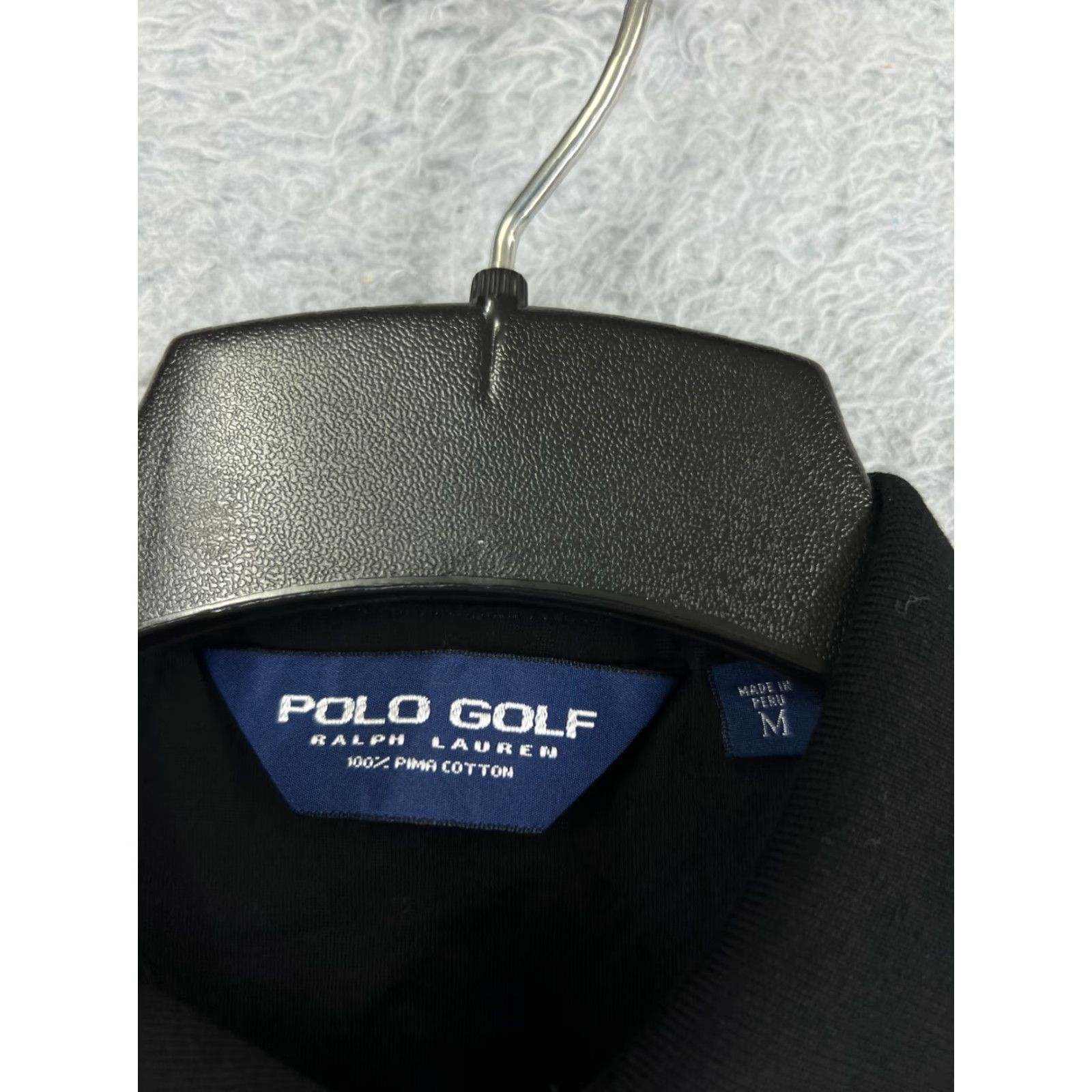 Polo Ralph Lauren VINTAGE Polo Ralph Lauren Shirt Men Medium Black Golf Clubs Pima Cotton Knit Size US M / EU 48-50 / 2 - 3 Thumbnail