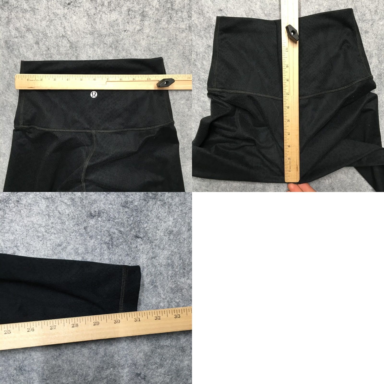 Lululemon Lululemon Leggings Womens 8 Black Animal Print High Rise Ankle Yoga Athletic Size 30" / US 8 / IT 44 - 8 Thumbnail