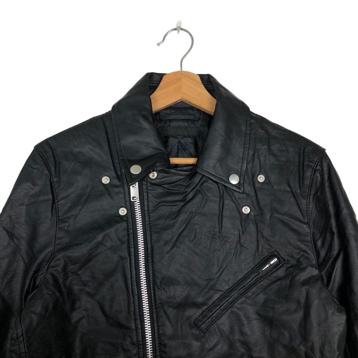 Japanese Brand 🔥Bondage Design Soft Leather Bomber Jacket Uniqlo Japan Size US M / EU 48-50 / 2 - 3 Thumbnail