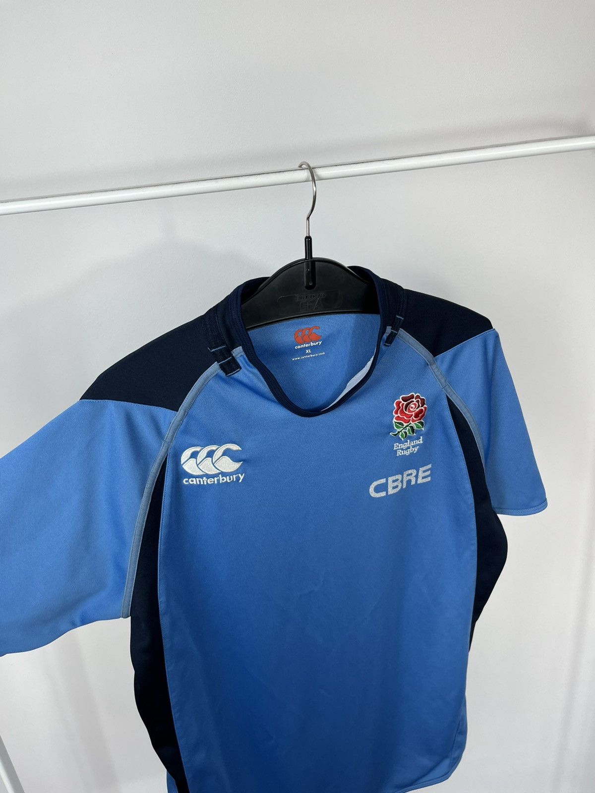 Canterbury of New Zealand Canterbury England Rugby Jersey Blue CBRE Training Shirt XL Size US XL / EU 56 / 4 - 6 Thumbnail