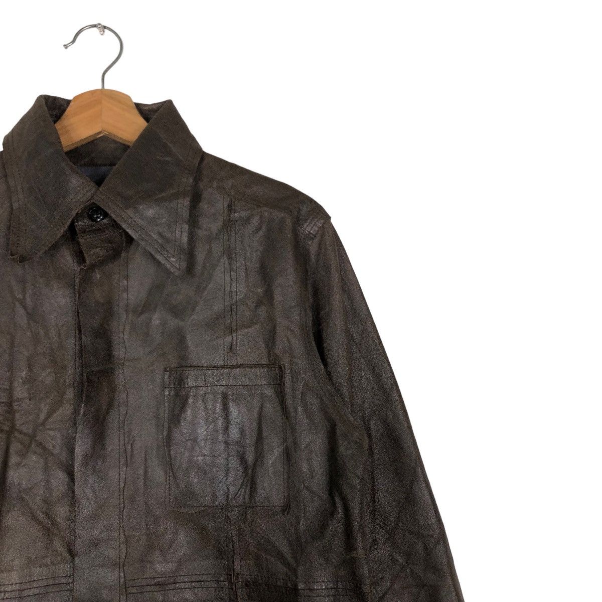 Japanese Brand 🔥Vintage Biker Leather Jacket Michel Klein Homme Paris Size US M / EU 48-50 / 2 - 6 Thumbnail