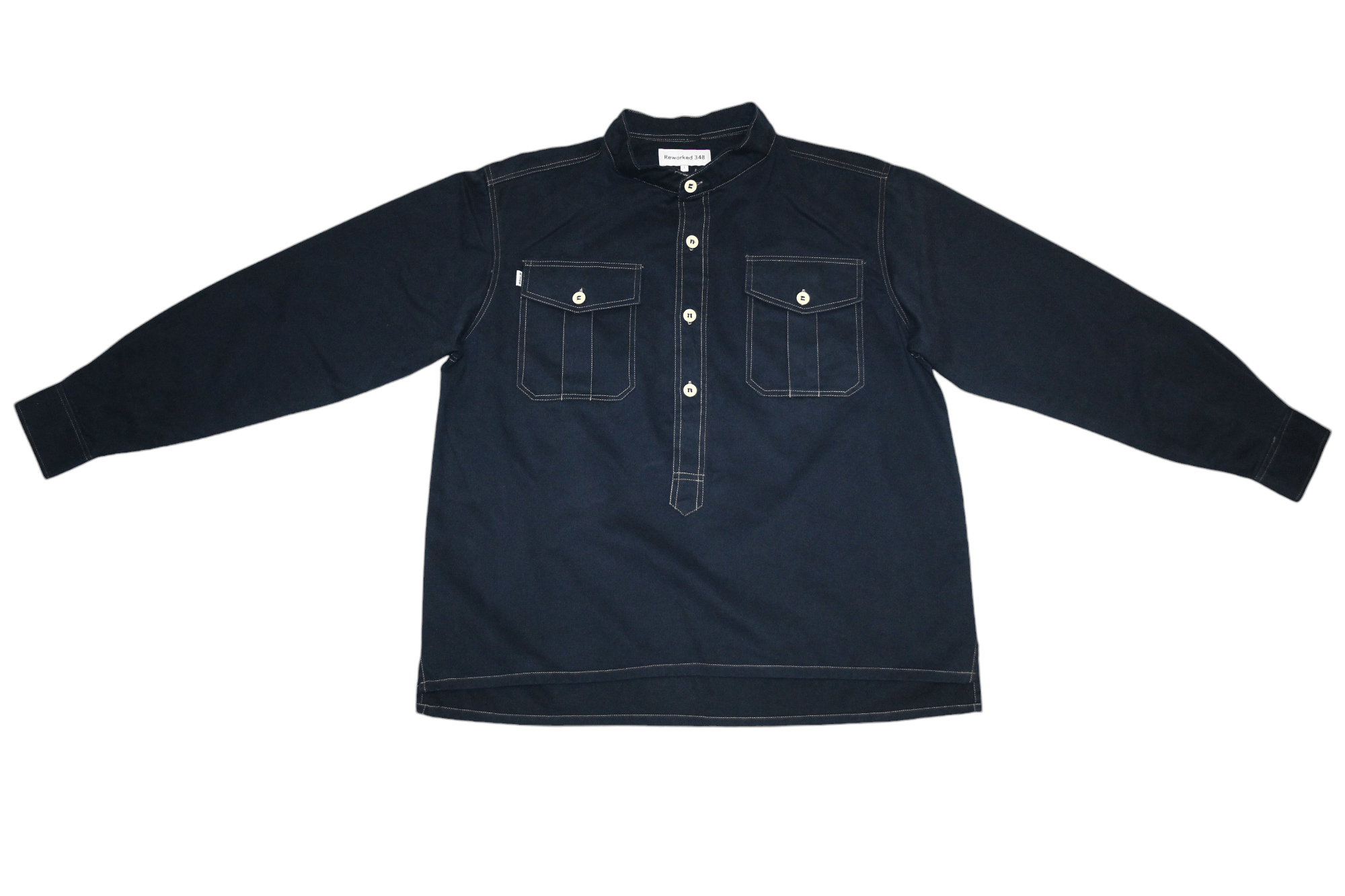 Garment Reproduction of Workers Reworked 348 military & workwear redesigned denim overshirt Size US L / EU 52-54 / 3 - 3 Thumbnail