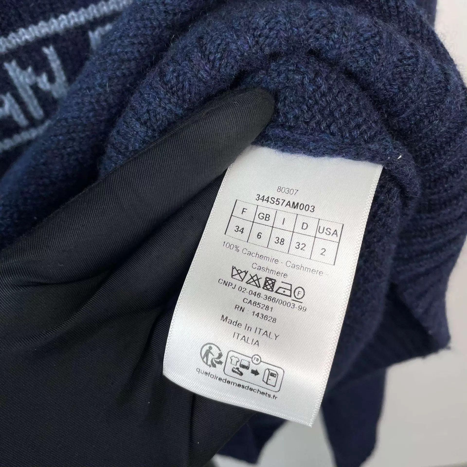 Dior Dior Knit Star Sweater Blue 165 Size XS / US 0-2 / IT 36-38 - 4 Thumbnail