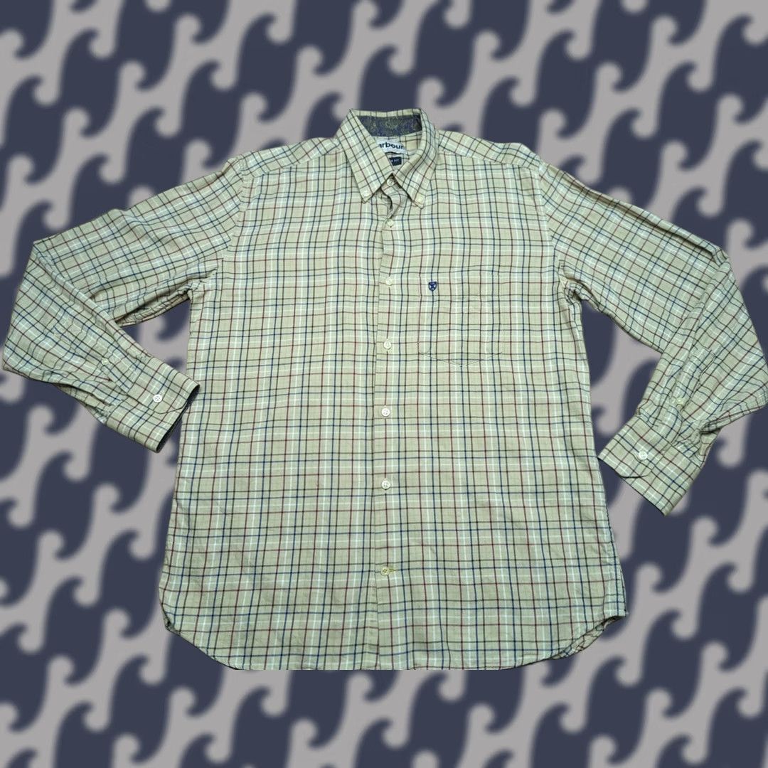 Barbour BARBOUR Button-Up Shirt Mens Classic Tartan Plaid Check Brown Multicolor Cotton Long Sleeve Size US M / EU 48-50 / 2 - 1 Thumbnail