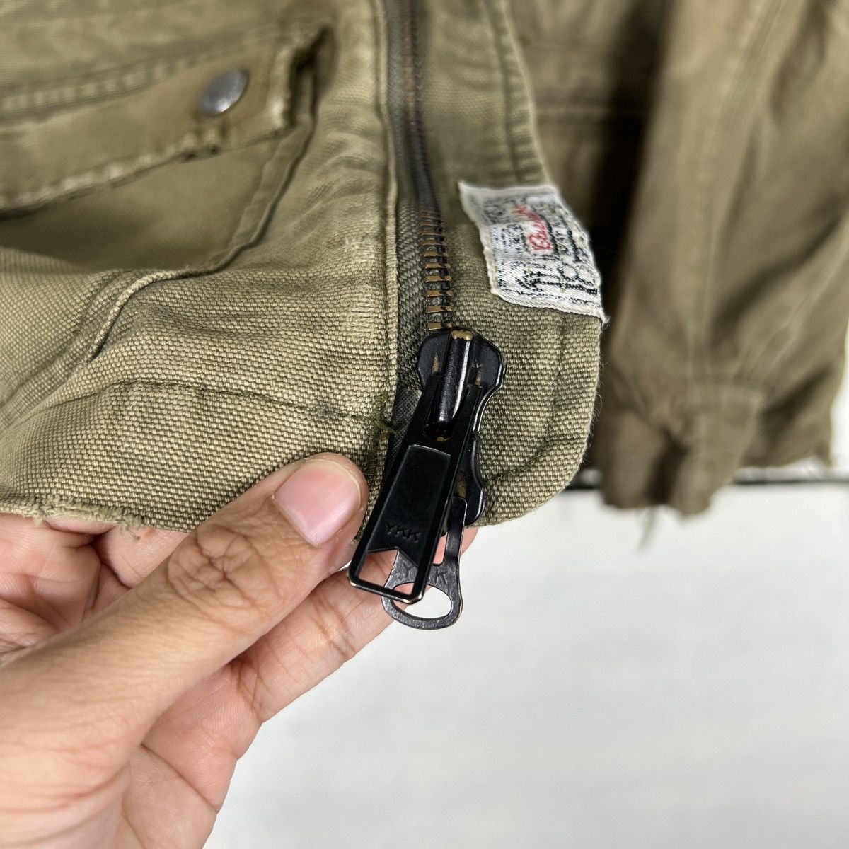 Carhartt 🔥 CARHARRT DYED FADED DISTRESSED WORKER JACKET Size US M / EU 48-50 / 2 - 14 Thumbnail