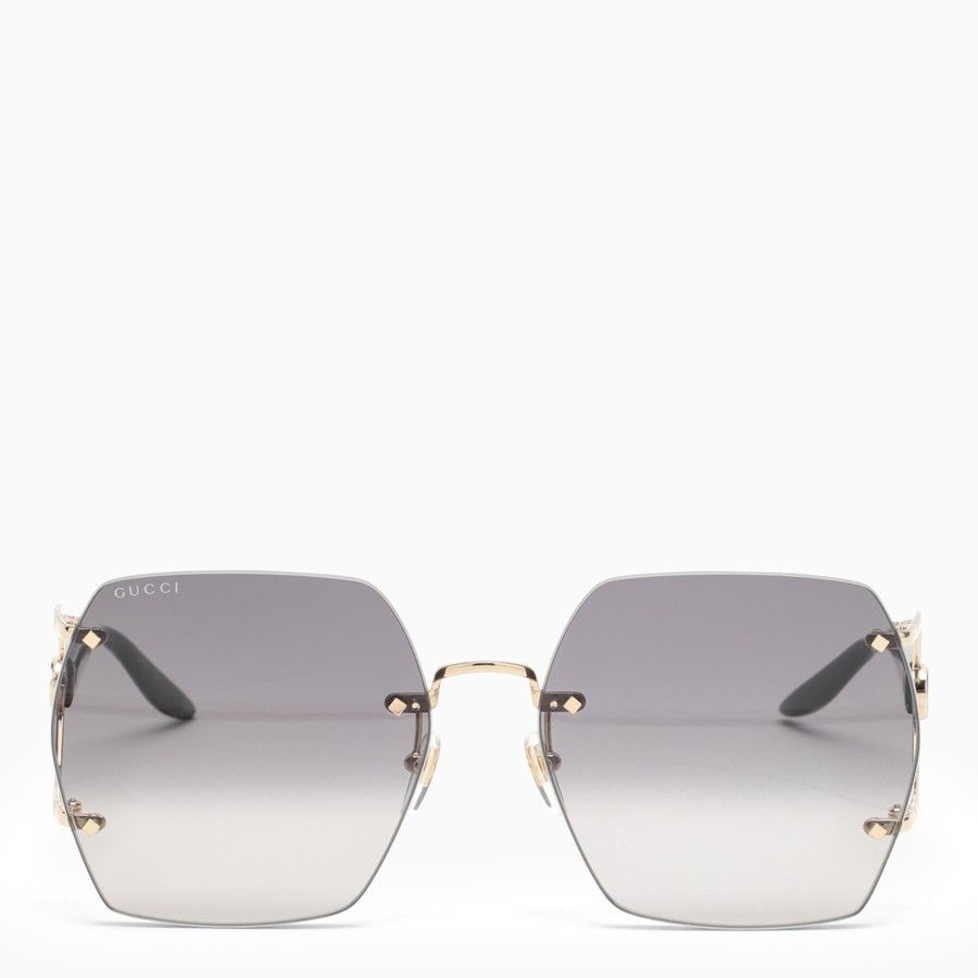 Gucci o1d2blof0824 Size: OS / Hexagonal Sunglasses in Black Size ONE SIZE - 2 Thumbnail
