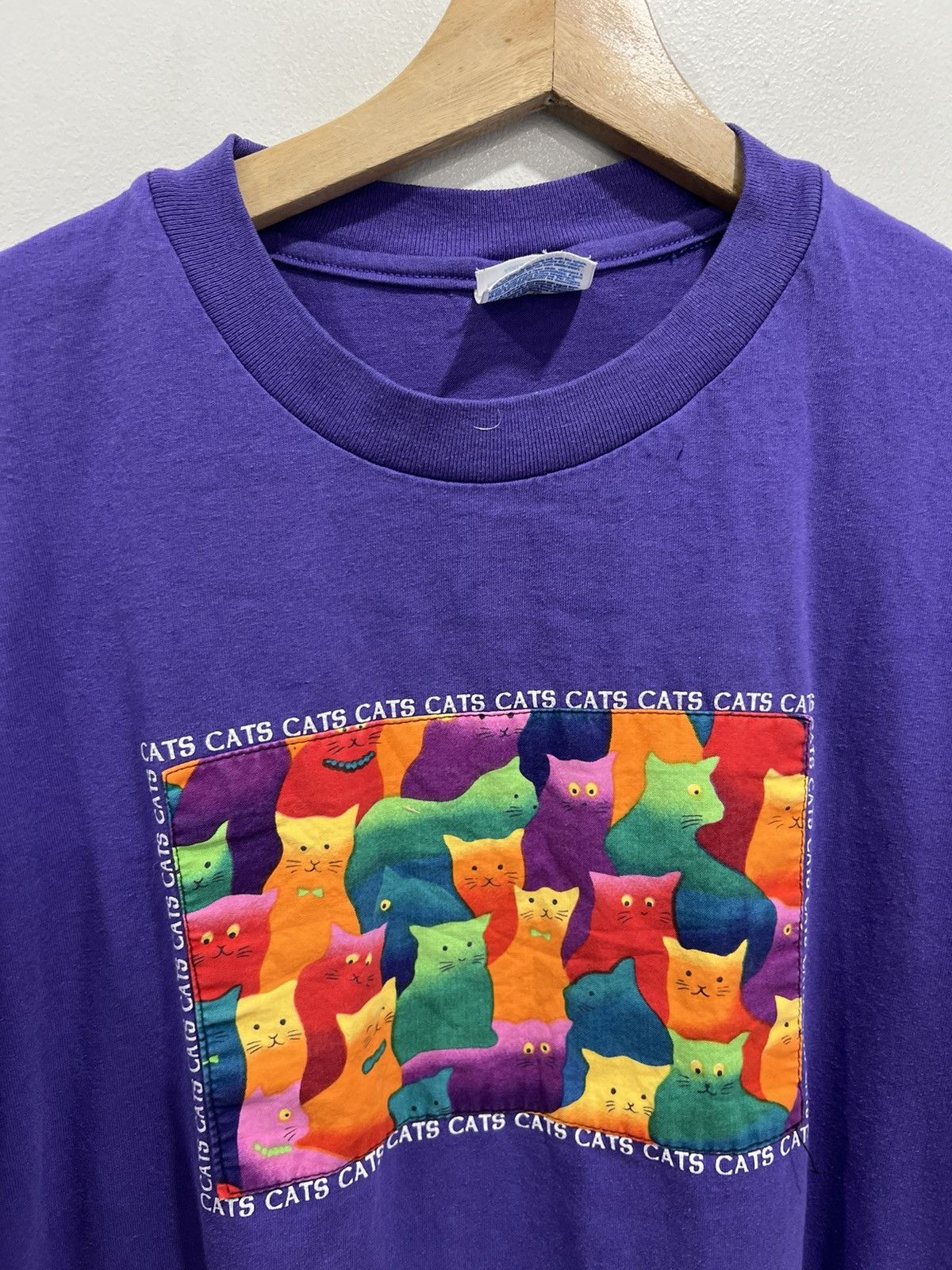 Vintage Vintage Cats Tee Shirt Animal Size US XL / EU 56 / 4 - 5 Thumbnail