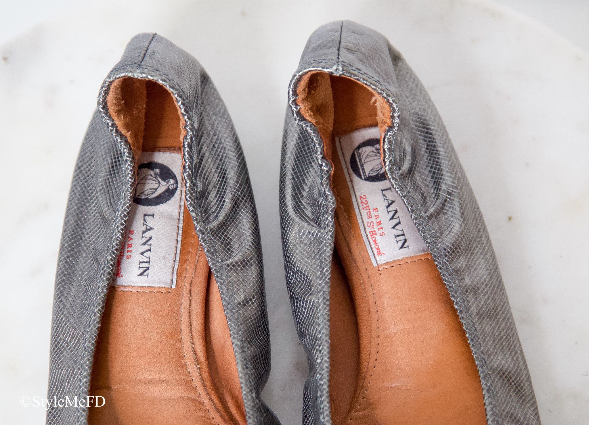 Lanvin Lanvin "The Ballerina" Silver Flats Size US 8 / IT 38 - 5 Thumbnail